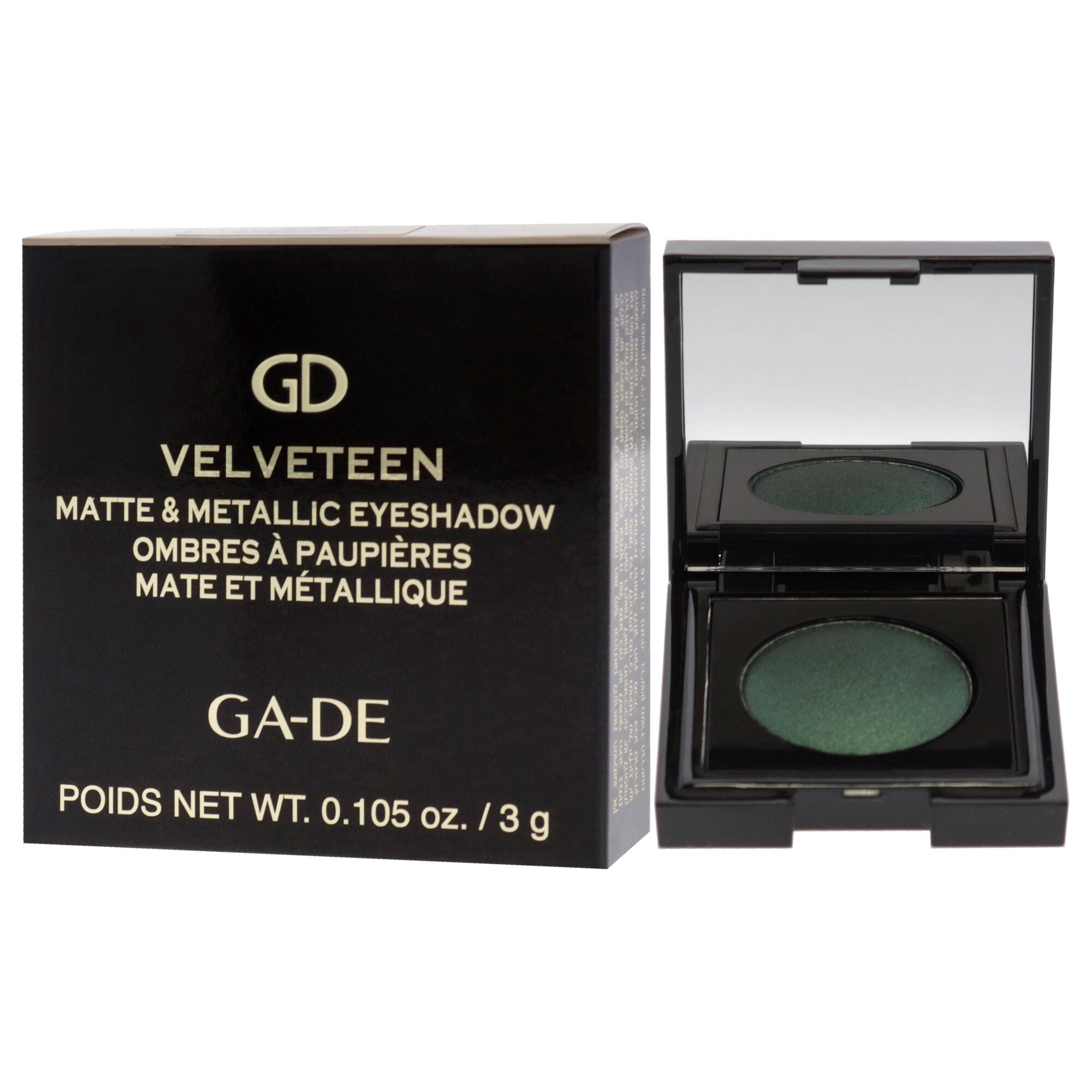 Velveteen Matte and Metallic Eyeshadow - 205 Greenway by GA-DE for Women - 0.105 oz Eye Shadow, , alternate image number 7