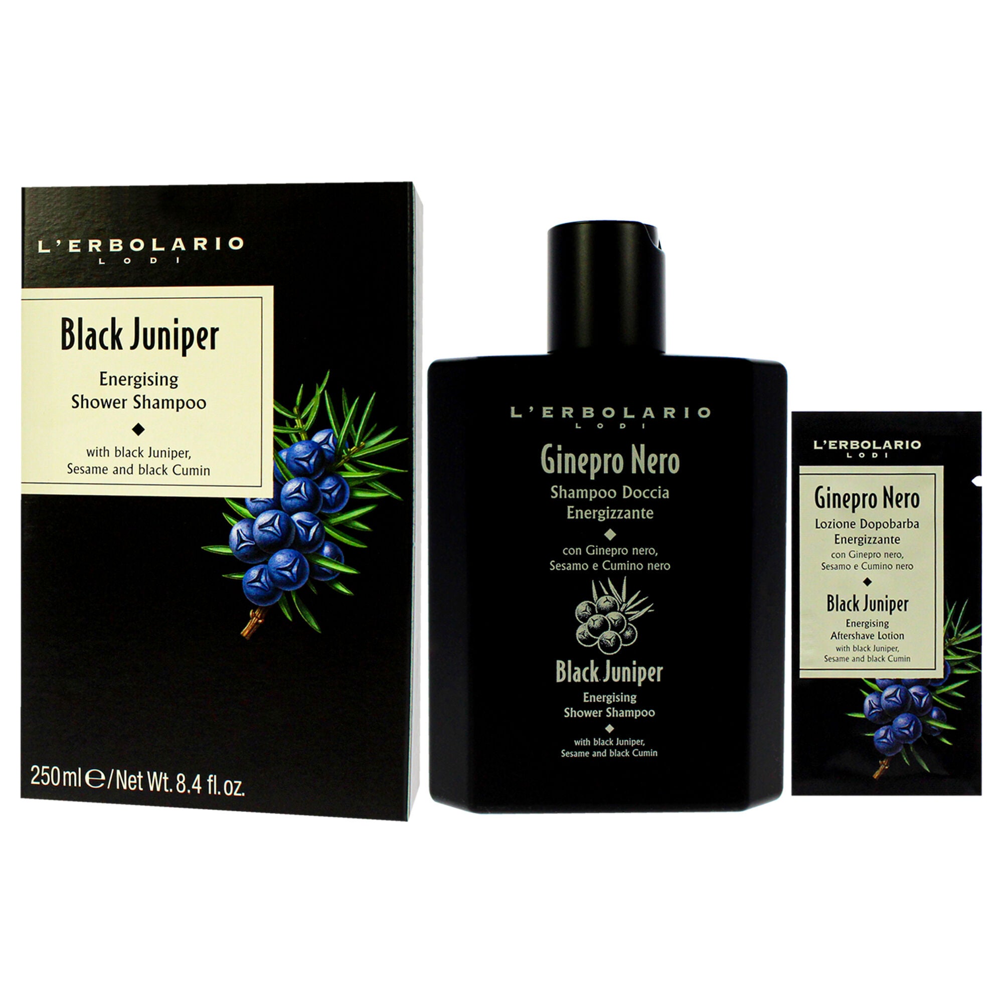 Energising Shower Shampoo - Black Juniper by LErbolario for Unisex - 8.4 oz Shampoo, , alternate image number 7