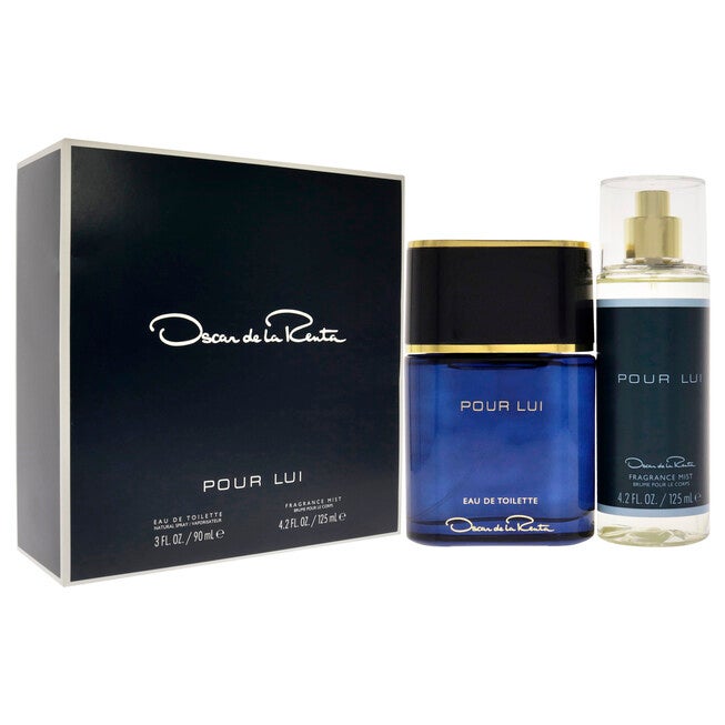 Oscar Pour Lui by Oscar De La Renta for Men - 2 Pc Gift Set 3oz EDT Spray, 4.2oz Fragrance Mist, See Description, alternate image number 1