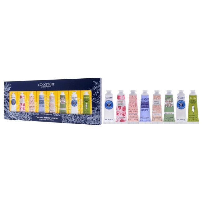 Fantastic 8 Hand Creams Kit by LOccitane for Unisex - 8 x 1 oz Shea Dry Skin, Rose, Cherry Blossom, Lavender, Pivoine Flora, Almond, Hand Cream, NA, alternate image number null