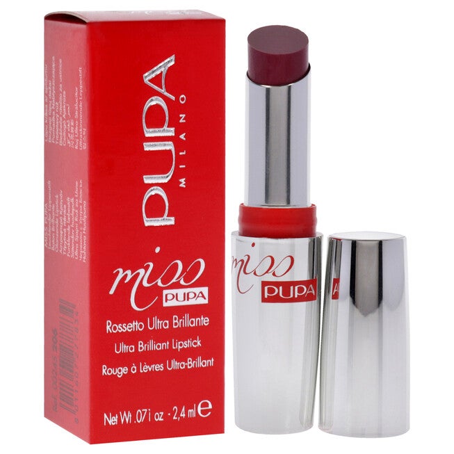 Miss Pupa Ultra Brilliant Lipstick - 206 Infinitive Mauve by Pupa Milano for Women - 0.071 oz Lipstick, See Description, alternate image number 1