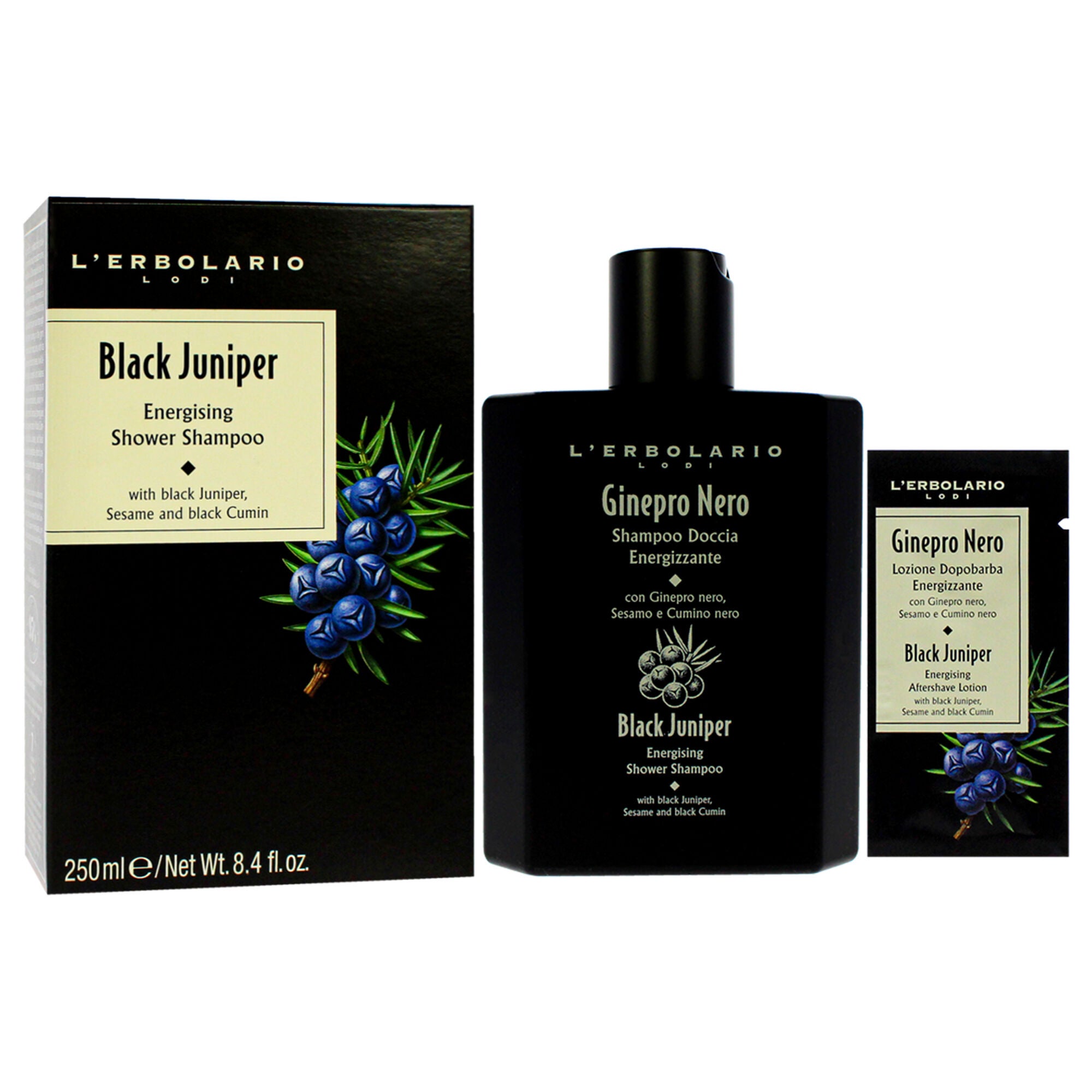 Energising Shower Shampoo - Black Juniper by LErbolario for Unisex - 8.4 oz Shampoo, See Description, alternate image number 2