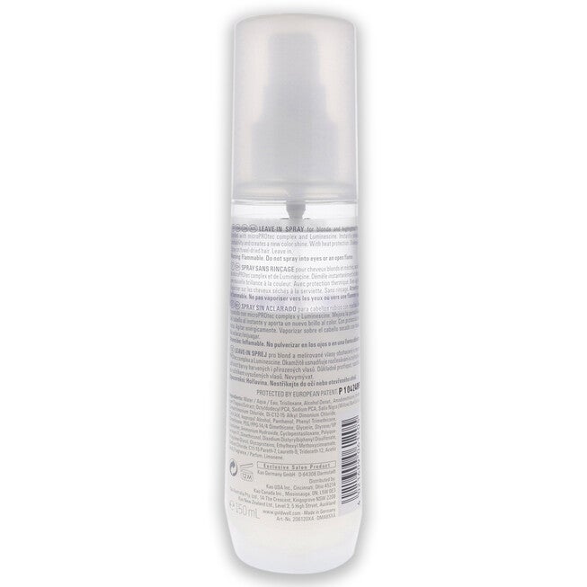Dualsenses Blondes Highlights Brillance Serum Spray by Goldwell for Unisex - 5 oz Serum, , alternate image number null
