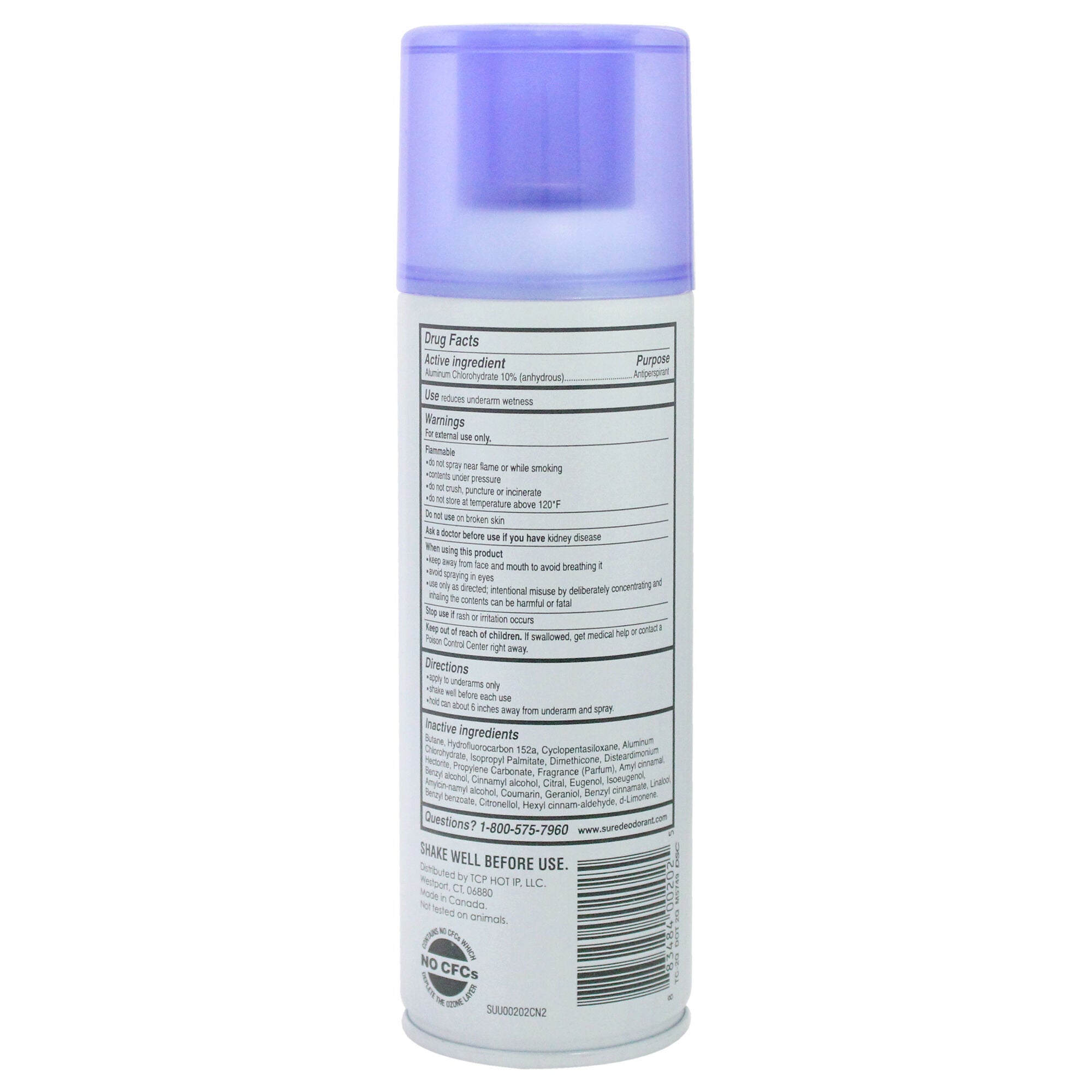 Aerosol Anti-Perspirant and Deodorant - Regular, See Description, alternate image number 1