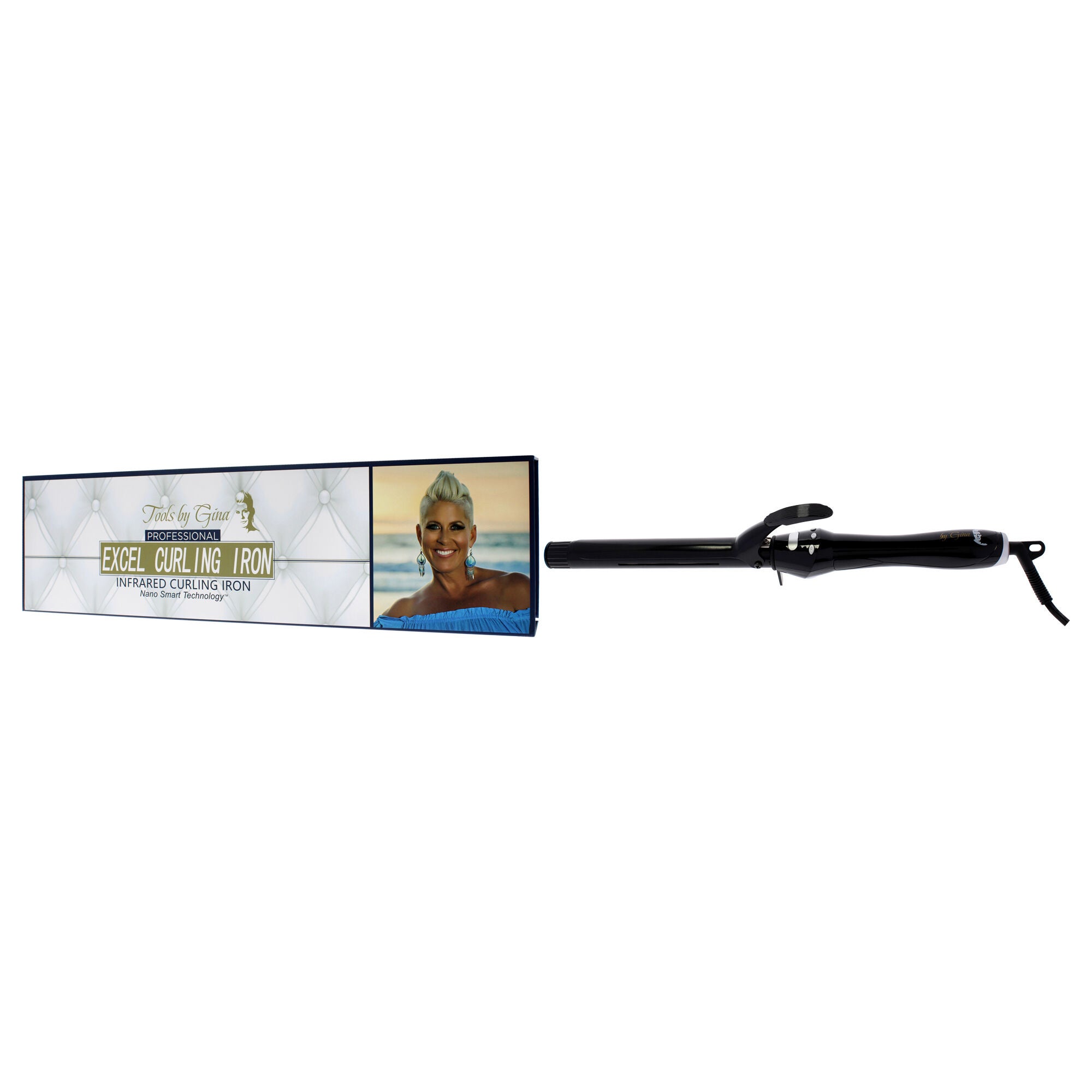 Excel Infrared Curling Iron - C65 by Colours By Gina for Unisex - 1 Inch Curling Iron, See Description, alternate image number 3