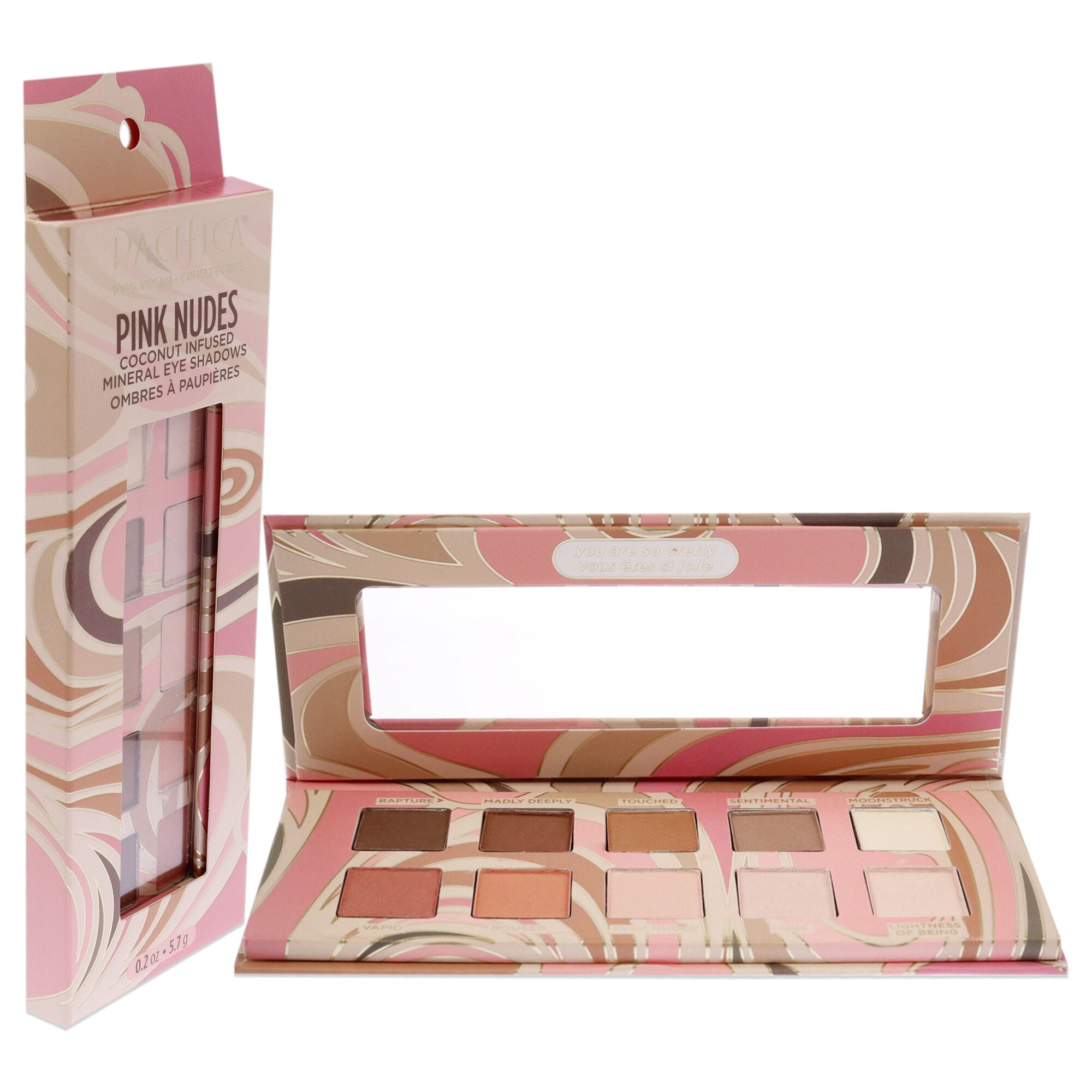 Mineral Eyeshadows - Pink Nudes by Pacifica for Women - 0.2 oz Eye Shadow, , alternate image number 7