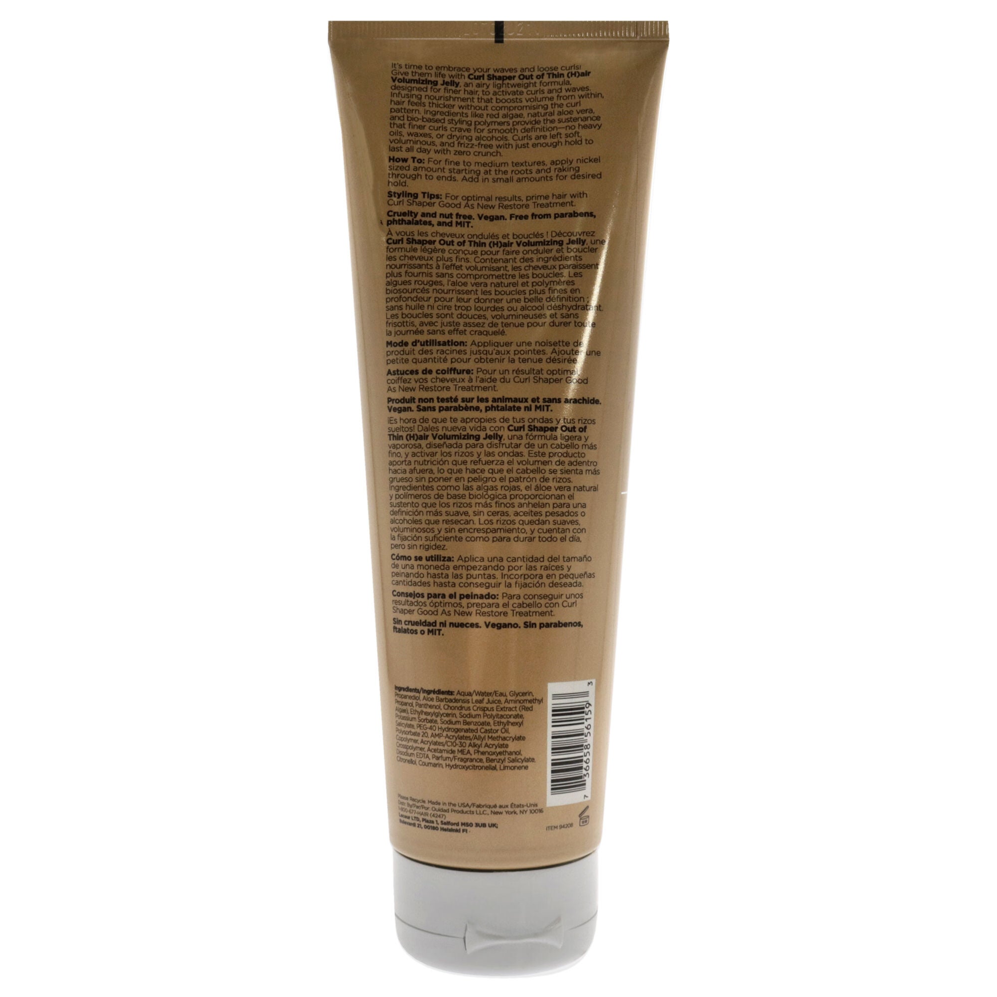 Curl Shaper Out of Thin Hair Volumizing Jelly by Ouidad for Unisex - 8.5 oz Jelly, See Description, alternate image number 1