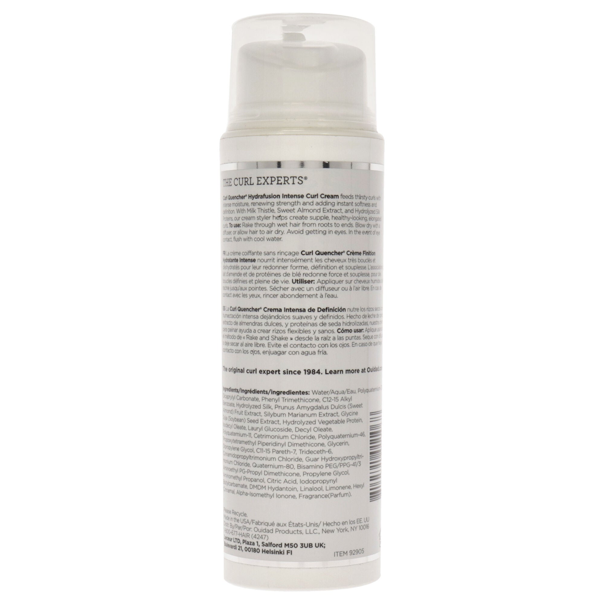 Curl Quencher Hydrafusion Intense Curl Cream by Ouidad for Unisex - 5 oz Cream, See Description, alternate image number 1