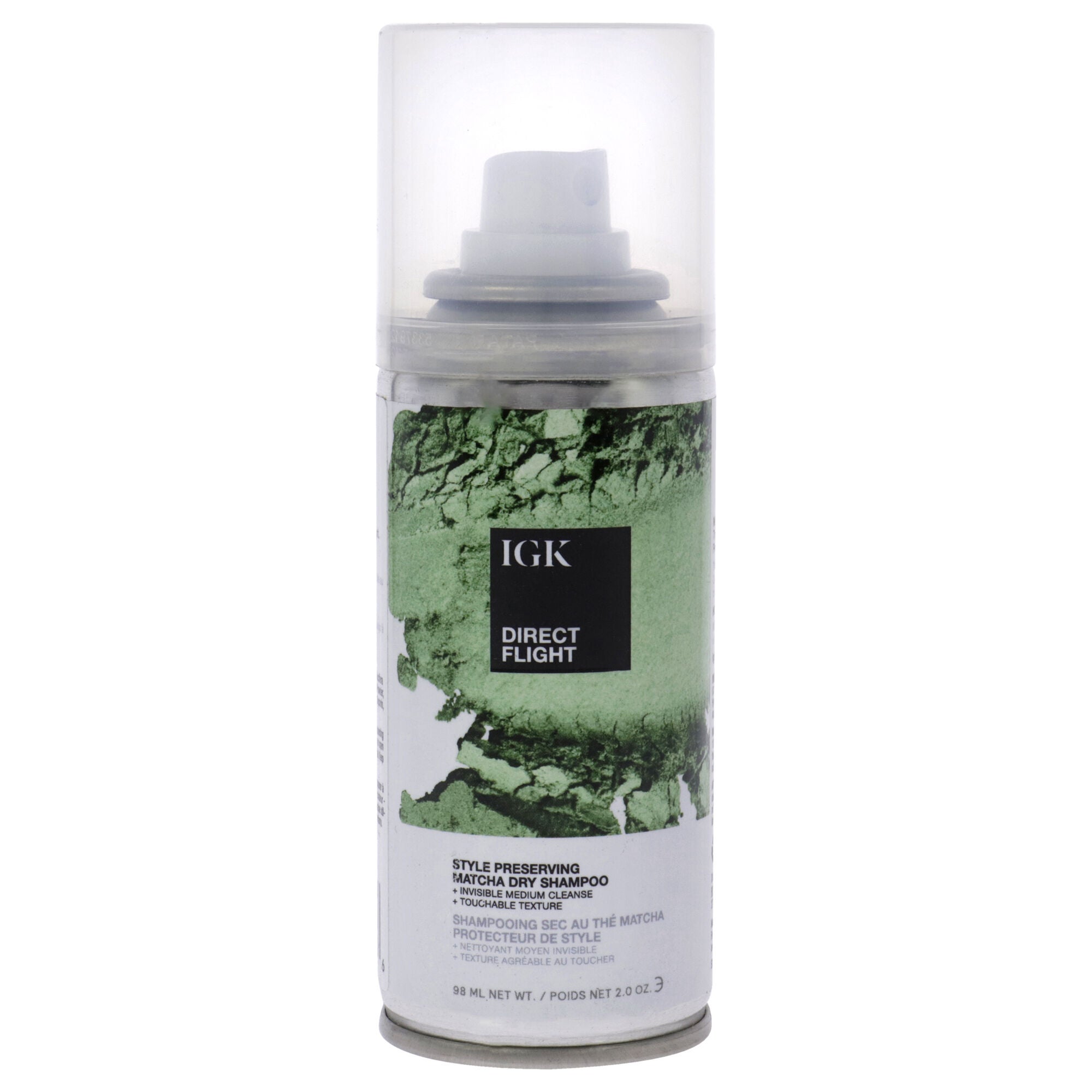 Direct Flight MultiTasking Dry Shampoo by IGK for Unisex - 2 oz Dry Shampo, Clear, hi-res image number 0