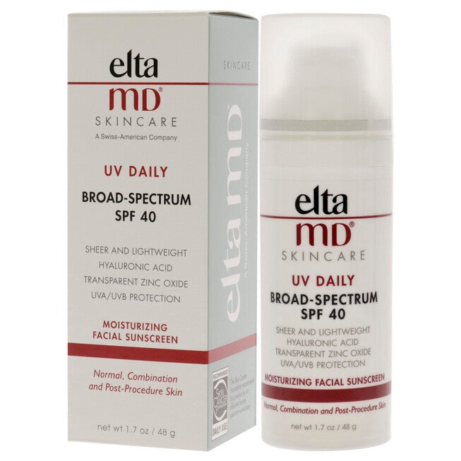 UV Daily Moisturizing Facial Sunscreen SPF 40 by EltaMD for Unisex - 1.7 oz Sunscreen, , alternate image number null