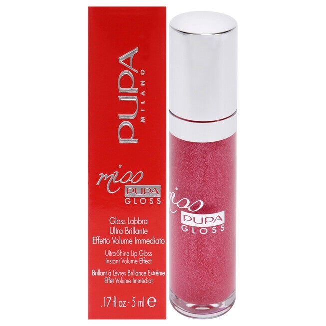 Miss Pupa Gloss Ultra-Shine Lip Gloss - 304 French Kiss by Pupa Milano for Women - 0.17 oz Lip Gloss, See Description, hi-res image number 0