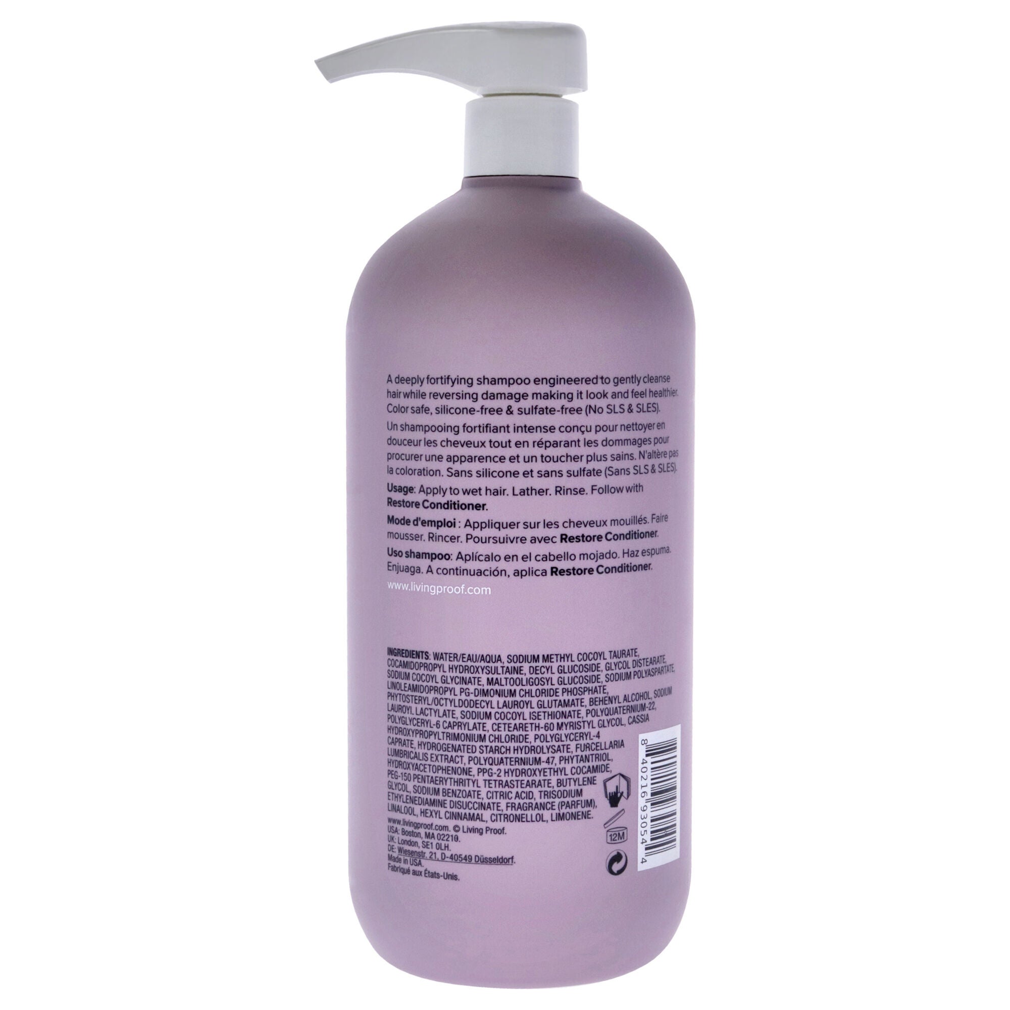 Restore Shampoo by Living Proof for Unisex - 24 oz Shampoo, See Description, alternate image number 1