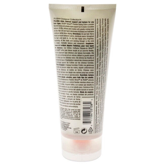 Wired Flexible Styling Creme by Rusk for Unisex - 6 oz Cream, , alternate image number 4