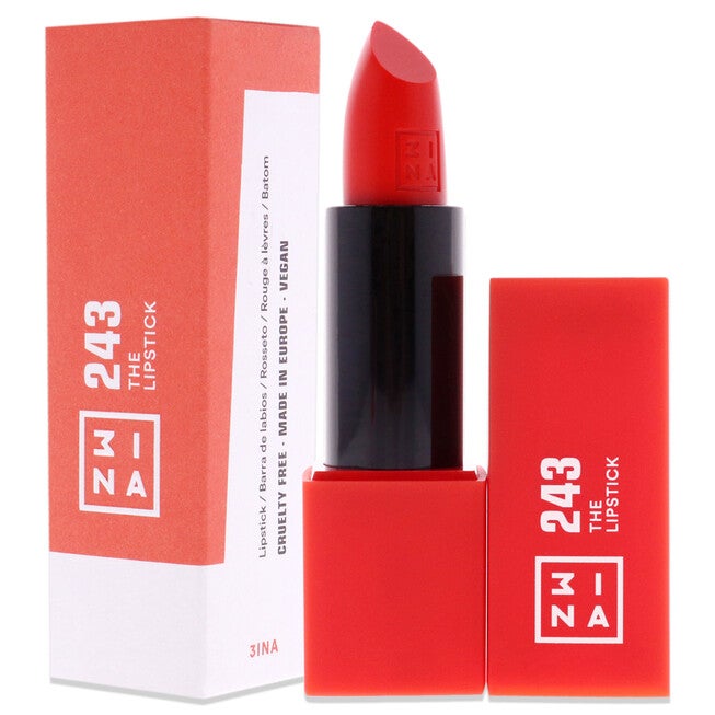 The Lipstick - 243 Shiny Coral Red by 3INA for Women - 0.11 oz Lipstick, , alternate image number null