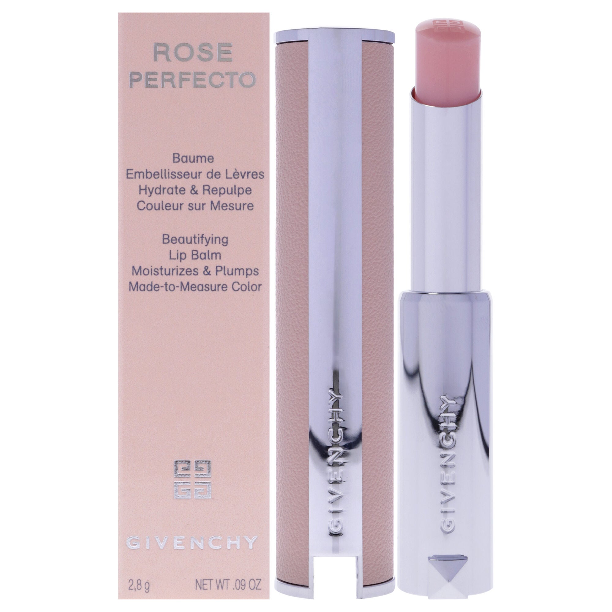 Rose Perfecto Beautifying Lip Balm - 001 Pink Irresistible by Givenchy for Women - 0.09 oz Lip Balm, 001 Pink Irresistible, hi-res image number 0