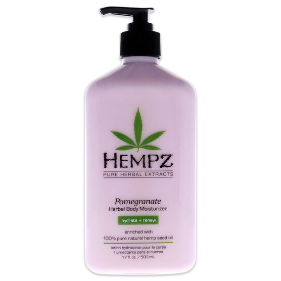 Pomegranate Herbal Body Moisturizer by Hempz for Unisex - 17 oz Lotion, NA, hi-res image number null