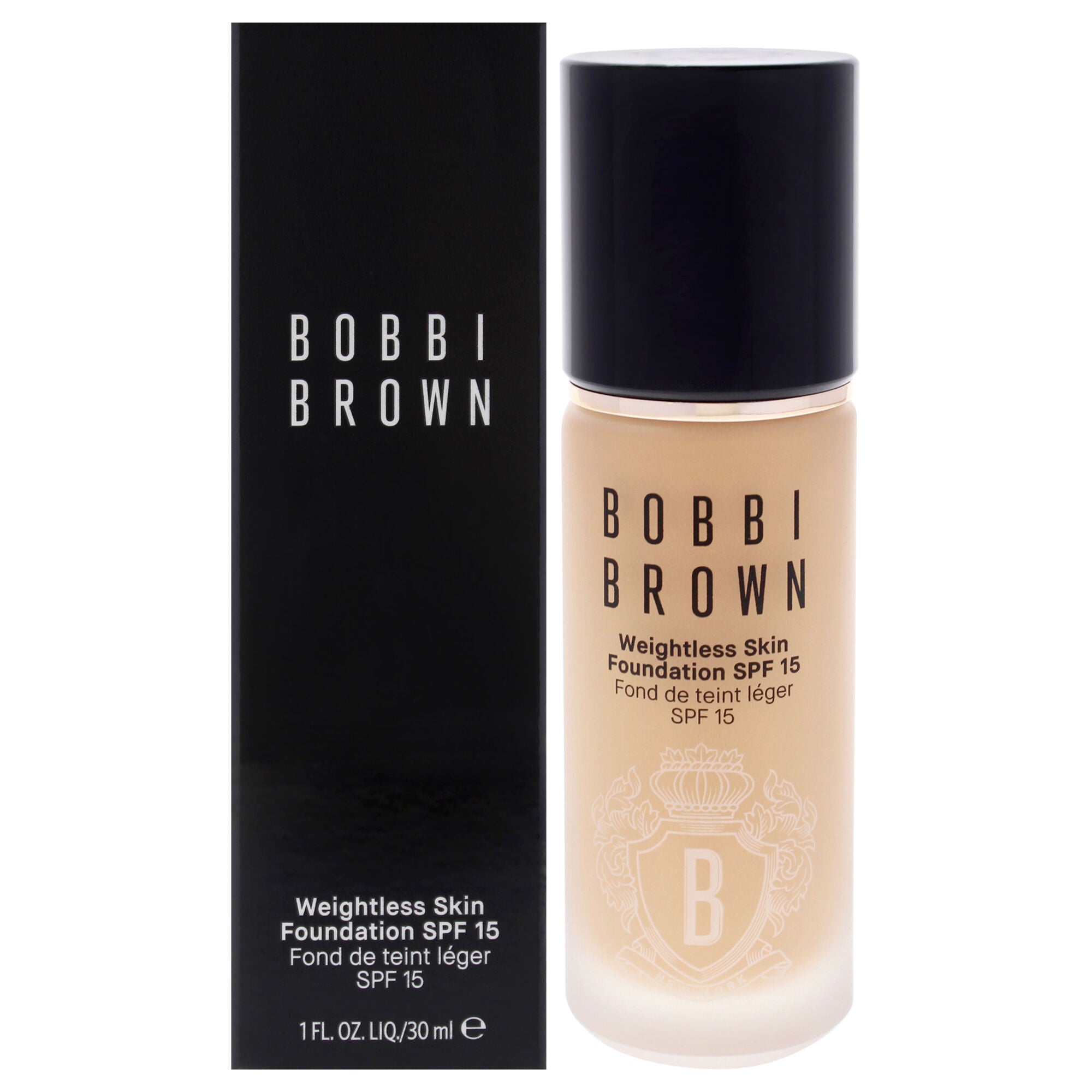 Weightless Skin Foundation SPF 15 - W-056 Warm Natural by Bobbi Brown for Women - 1 oz Foundation, Brown, hi-res image number 0