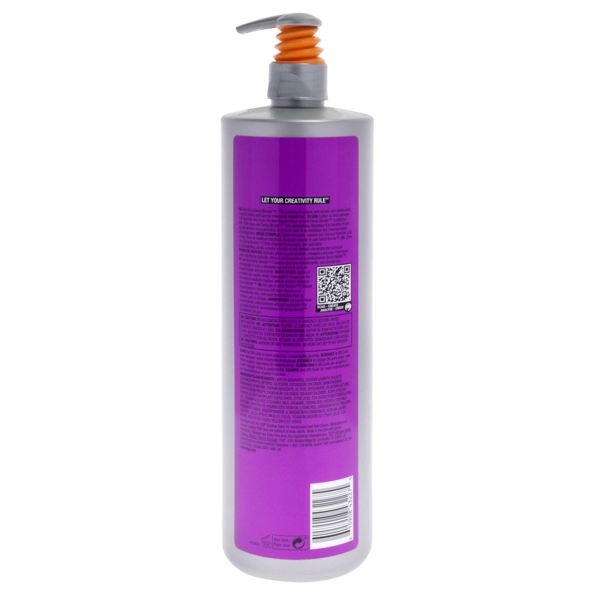 Bed Head Serial Blonde Shampoo by TIGI for Unisex - 32.8 oz Shampoo, See Description, alternate image number 2