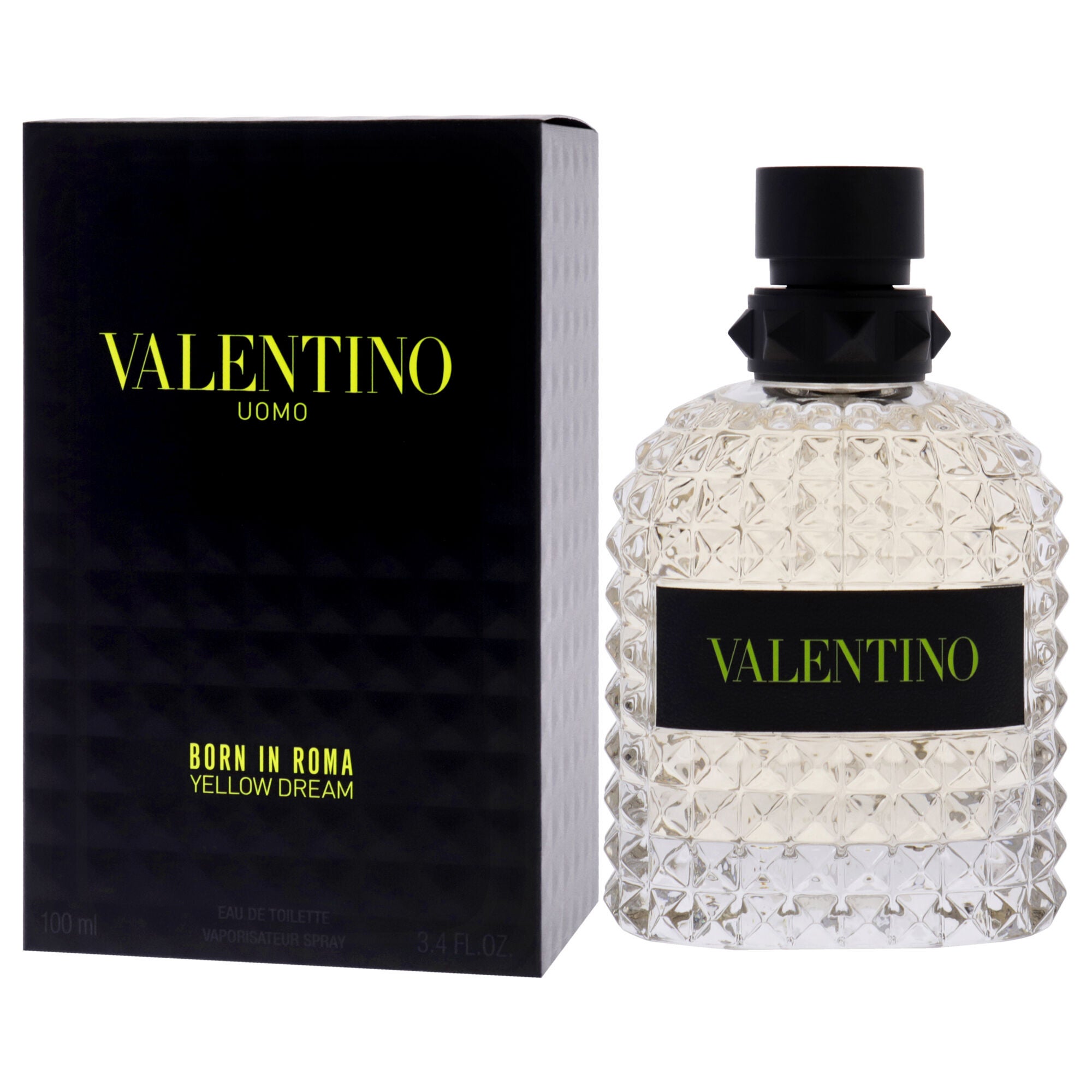 Uomo Born In Roma Yellow Dream by Valentino for Men - 3.4 oz EDT Spray, Clear, alternate image number 2
