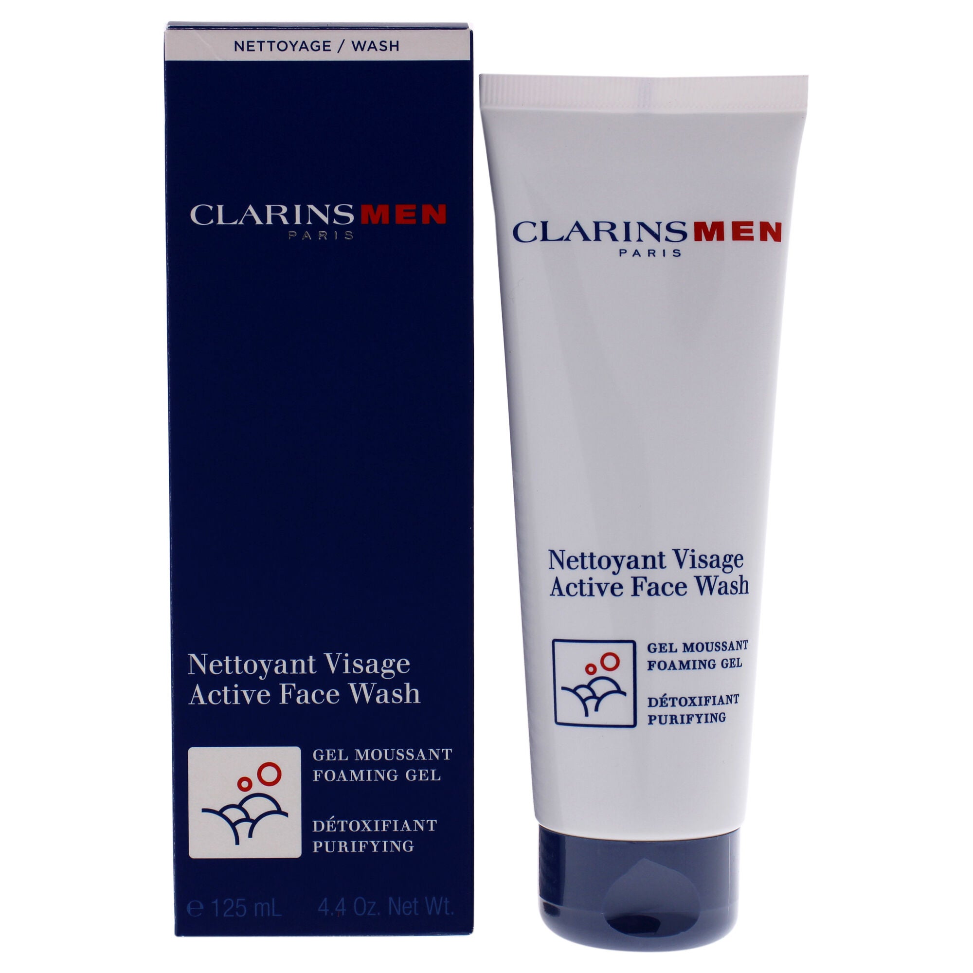 Active Face Wash by Clarins for Unisex - 4.4 oz Cleanser, See Description, hi-res image number 0