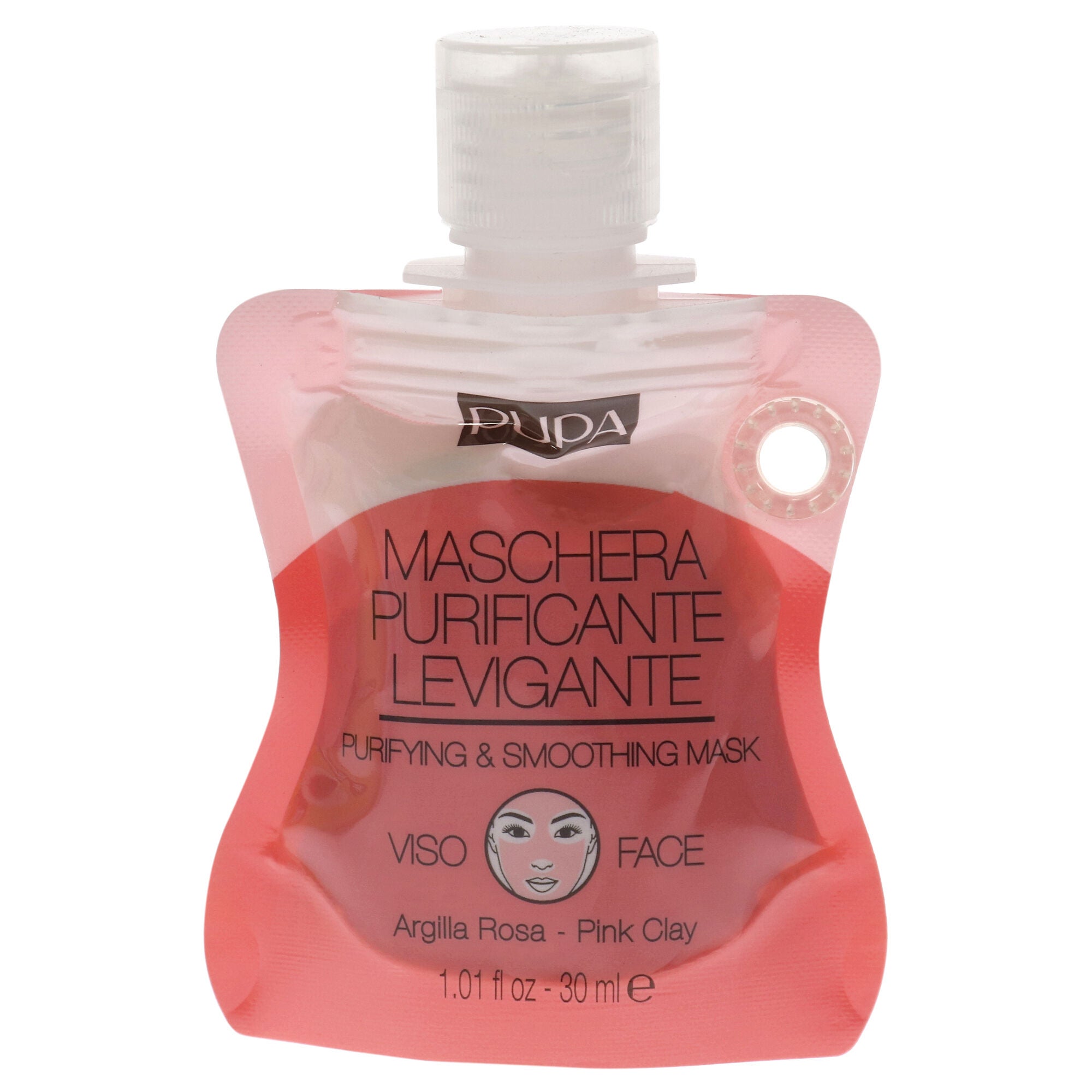 Purifying and Smoothing Face Mask - Pink Clay by Pupa Milano for Unisex - 1 oz Mask, See Description, hi-res image number 0