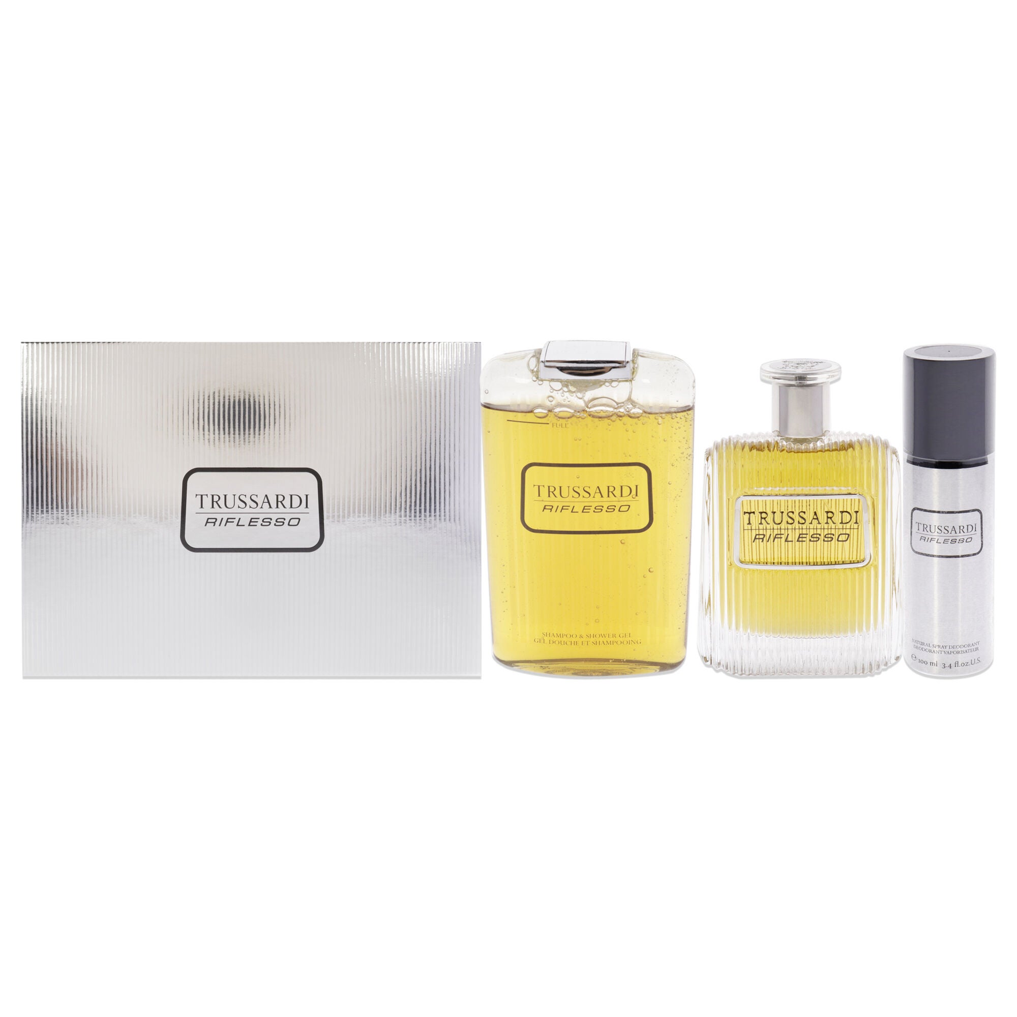 Trussardi Riflesso by Trussardi for Men - 3 Pc Gift Set 3.4oz EDT Spray, 6.8oz Shampoo and Shower Gel, 3.4oz Deodorant Spray, , alternate image number 4
