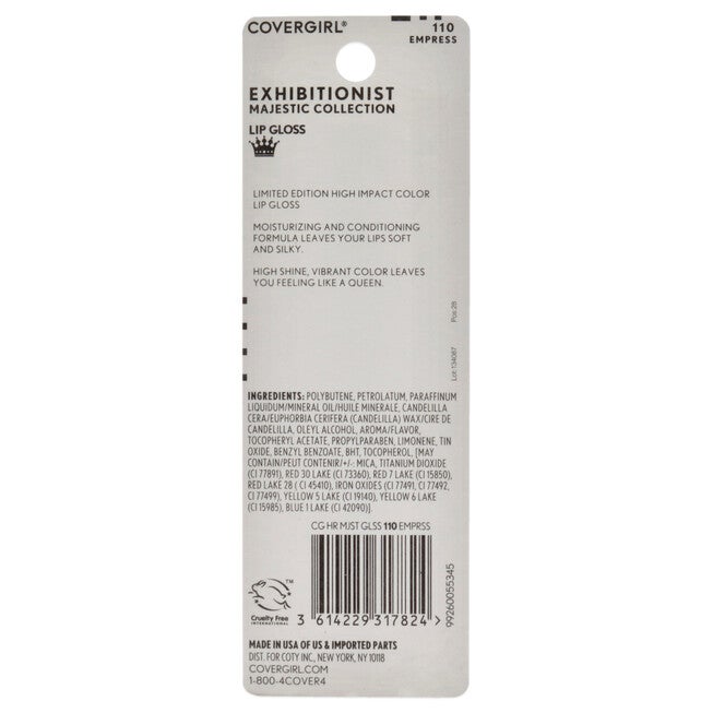 Exhibitionist Majesty Lip Gloss - Empress by CoverGirl for Women - 0.12 oz Lip Gloss, , alternate image number 3