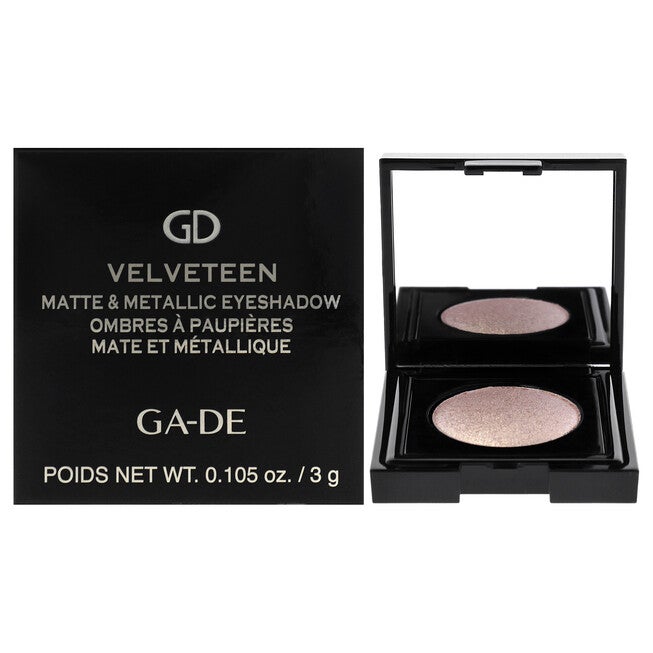 Velveteen Matte and Metallic Eyeshadow - 221 Gold Gleam by GA-DE for Women - 0.105 oz Eye Shadow, See Description, hi-res image number 0