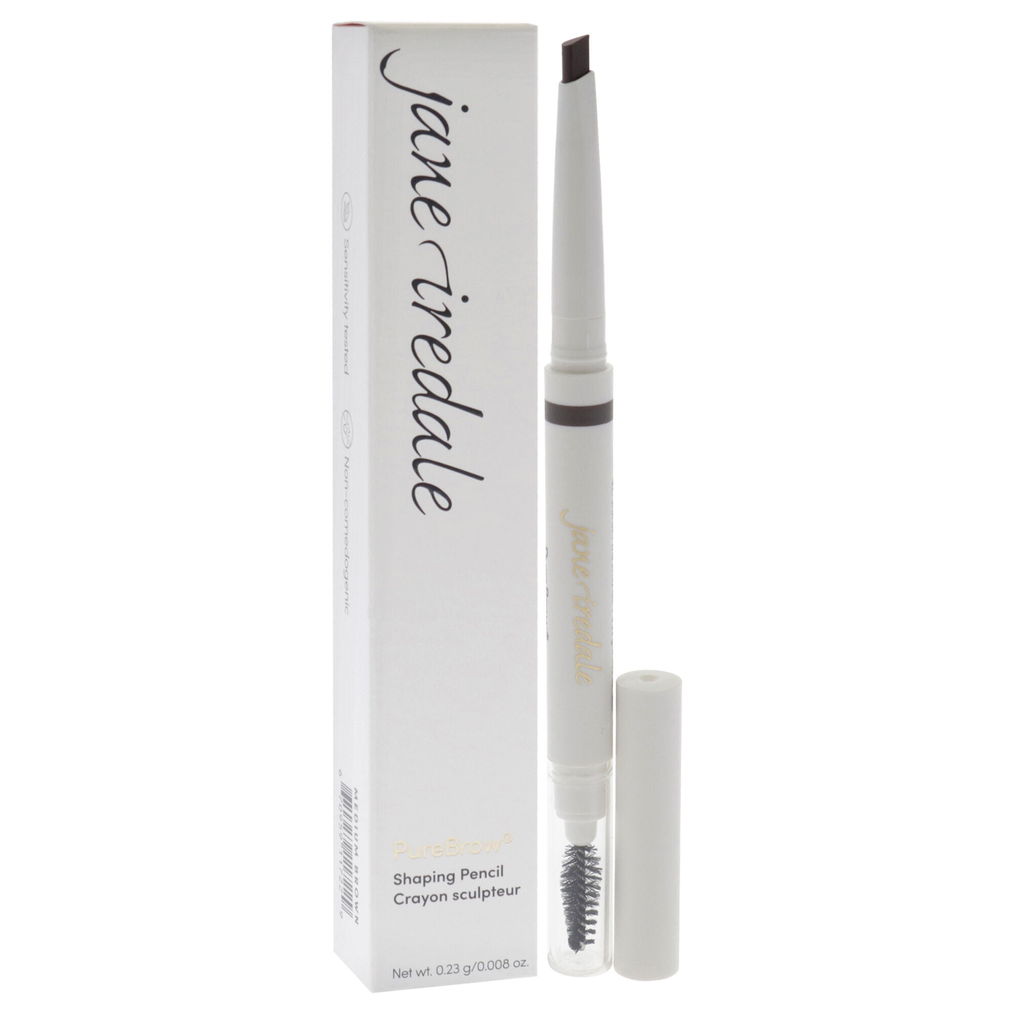 PureBrow Shaping Pencil - Medium Brown by Jane Iredale for Women - 0.008 oz Eyebrow, See Description, alternate image number 2
