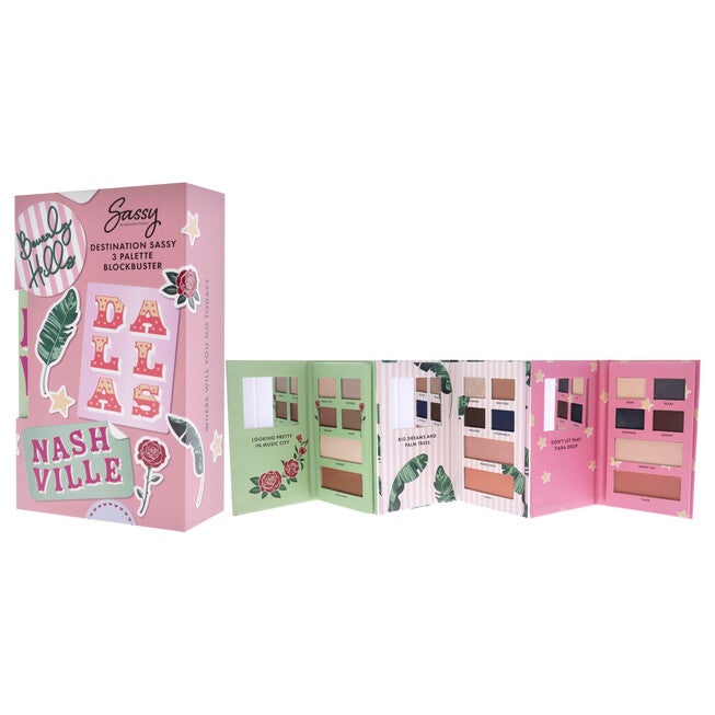 Destination Sassy 3 Palette Blockbuster Kit by Savannah Chrisley for Women - 3 Pc Palette - Nashville, Palette - Beverly Hills, Palette - Dallas, , alternate image number 7