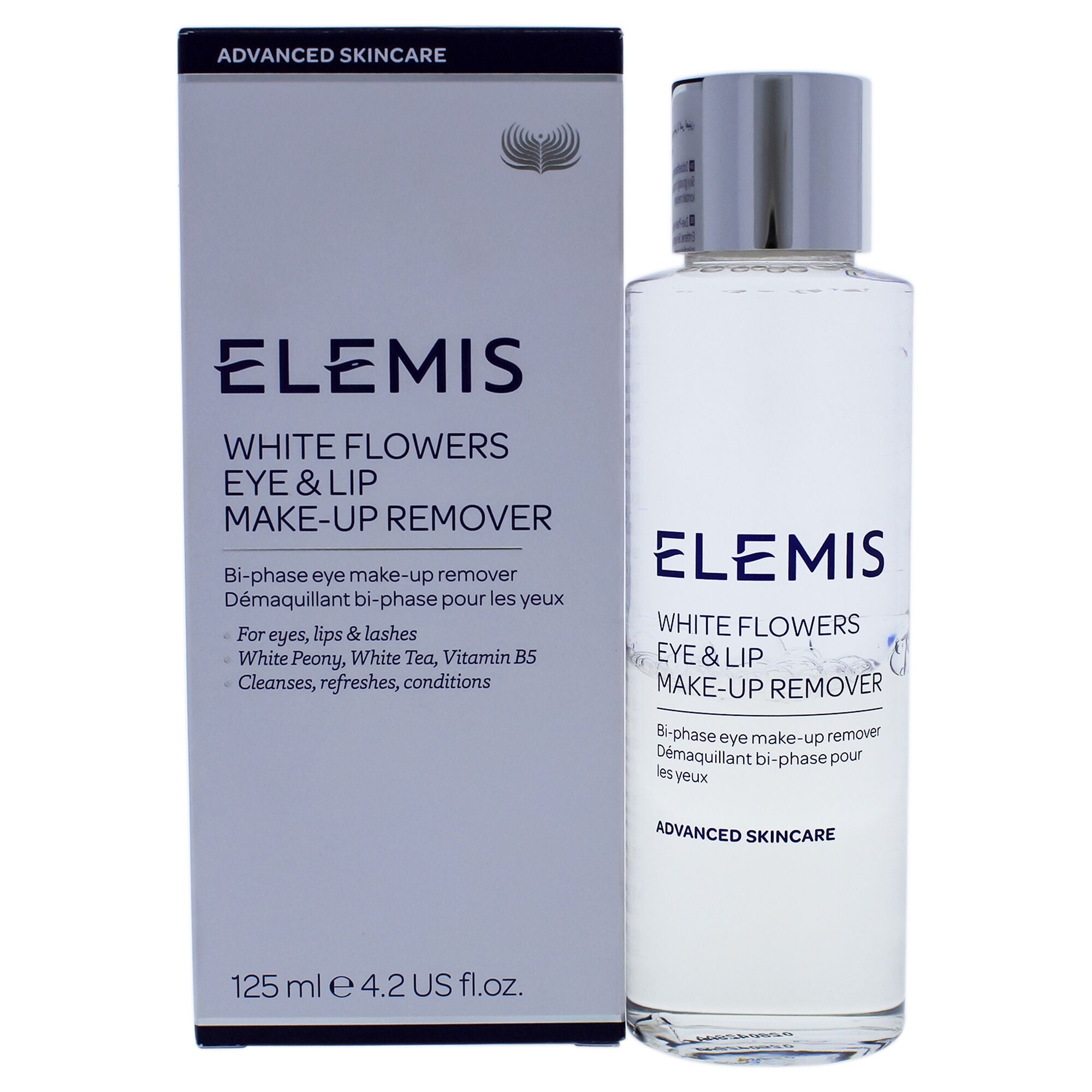 White Flowers Eye & Lip Makeup Remover by Elemis for Women - 4.2 oz Makeup Remover, See Description, hi-res image number 0