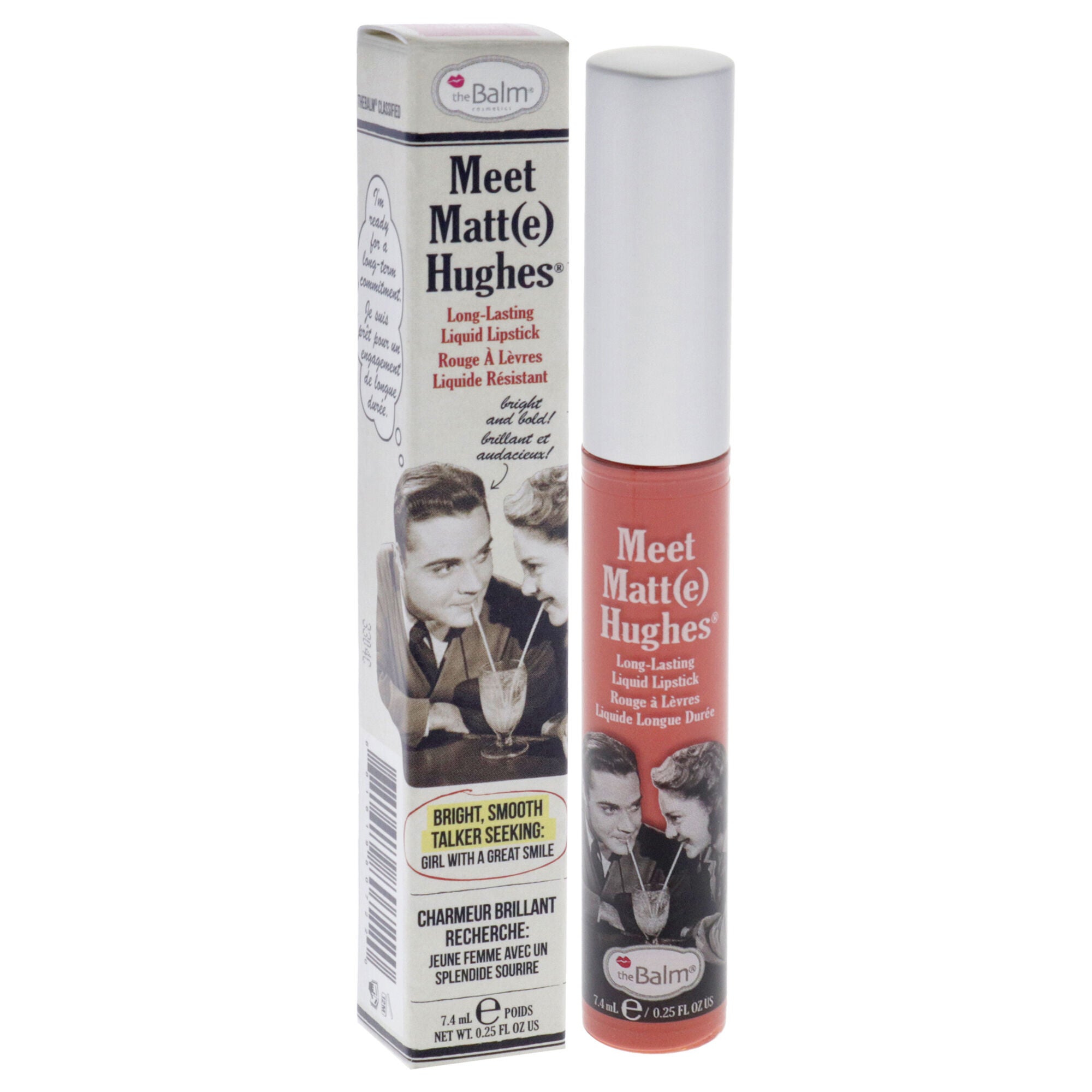 Meet Matte Hughes Long Lasting Liquid Lipstick - Doting by the Balm for Women - 0.25 oz Lip Gloss, See Description, alternate image number 2