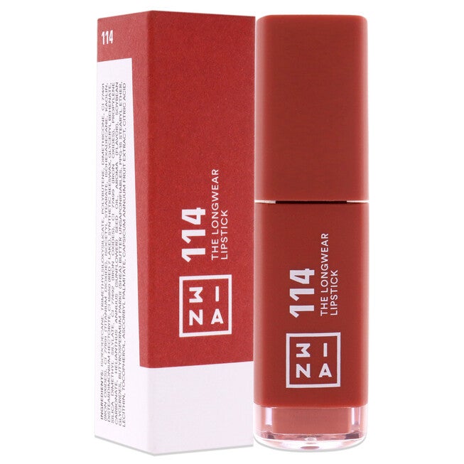 The Longwear Lipstick - 114 Brown by 3INA for Women - 0.20 oz Lipstick, , alternate image number 6