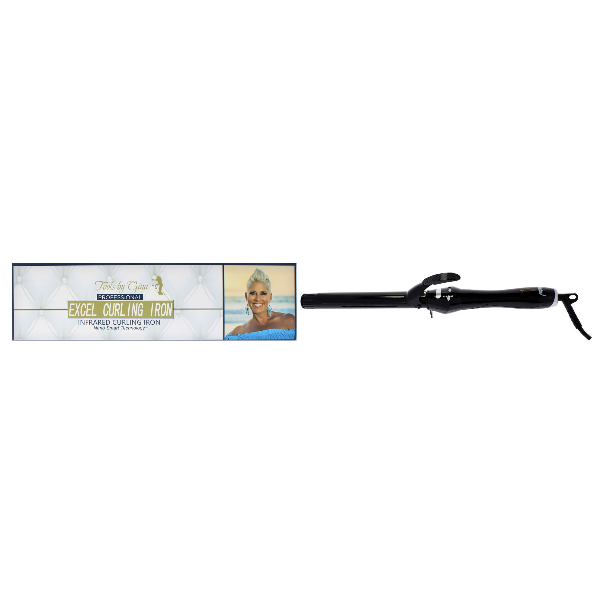 Excel Infrared Curling Iron - C65 by Colours By Gina for Unisex - 1 Inch Curling Iron, See Description, hi-res image number 0