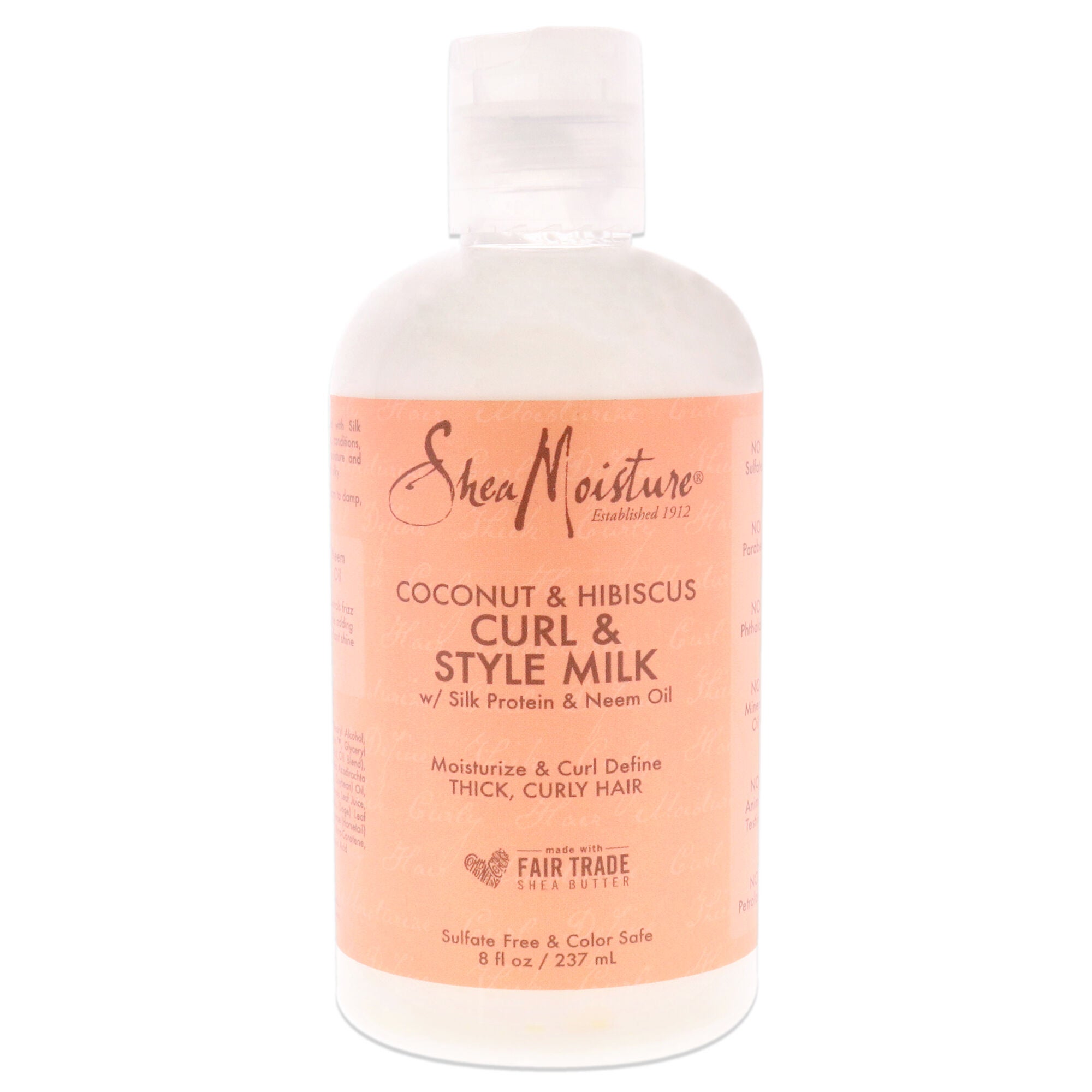 Coconut Hibiscus Curl Style Milk by Shea Moisture for Unisex - 8 oz Cream, See Description, hi-res image number 0