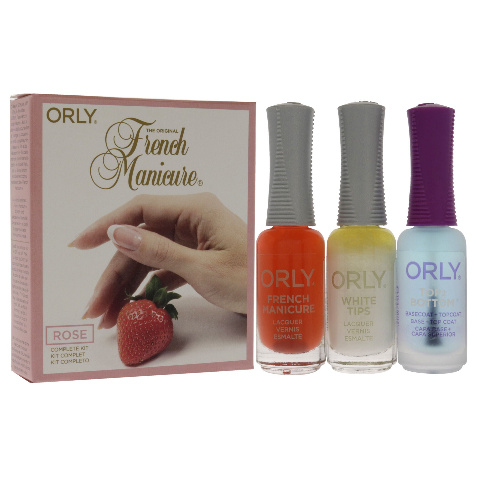 The Original French Manicure Kit Rose by Orly for Women - 4 Pc Kit, See Description, alternate image number 2