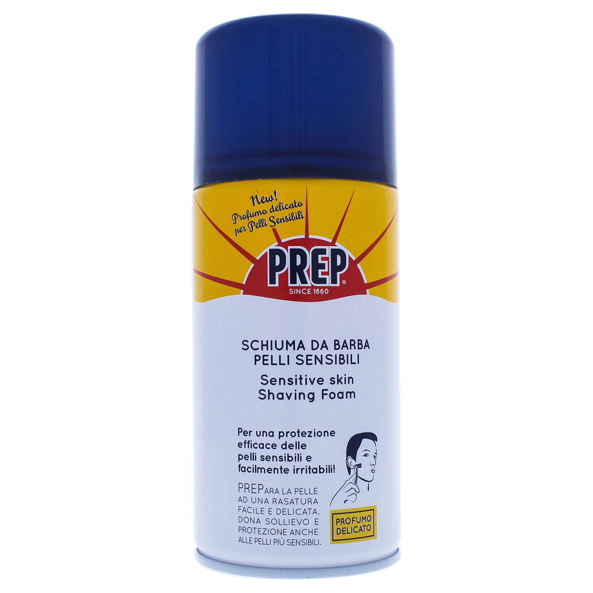 Pelli sensibili Shaving Foam Sensitive Skin by Prep for Men - 10 oz Shaving Foam, See Description, alternate image number 2