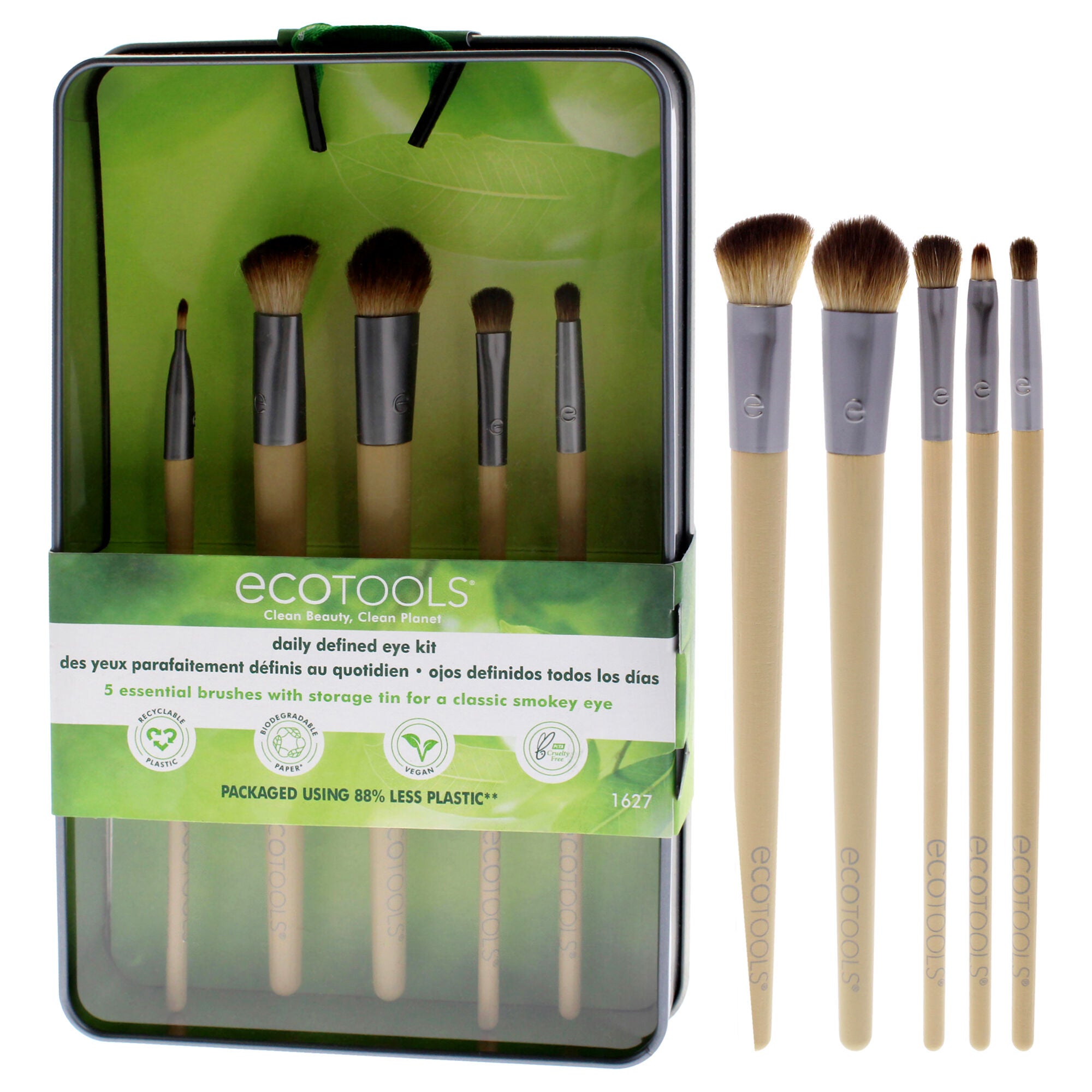 Daily Defined Eye Brush Kit by Ecotools for Women - 5 Pc, See Description, alternate image number 3