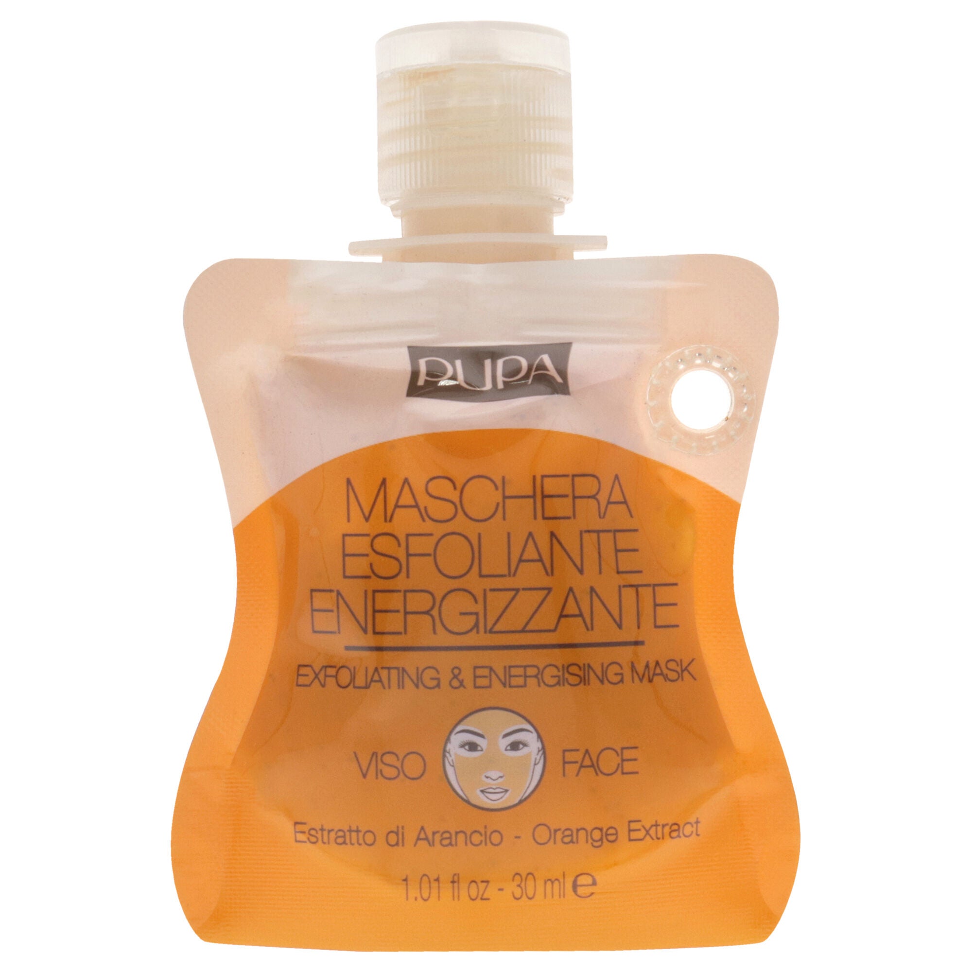 Exfoliating and Energizing Face Mask - Orange Extract by Pupa Milano for Unisex - 1.01 oz Mask, See Description, hi-res image number 0