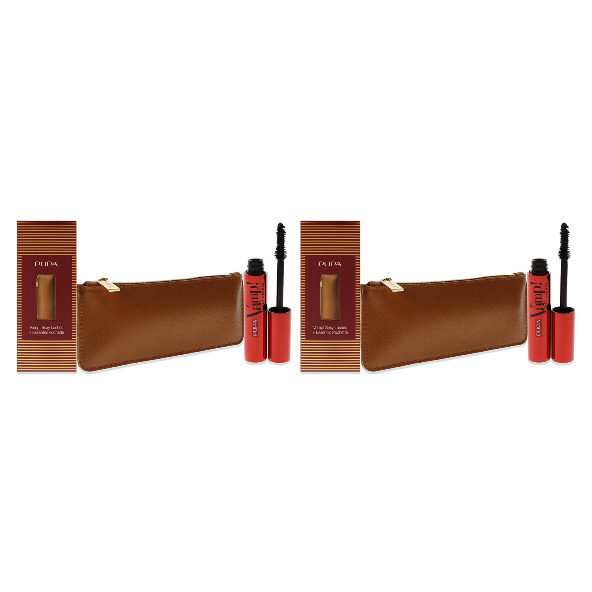 Vamp! Sexy Lashes Set by Pupa Milano for Women - 2 Pc 0.40oz Vamp! Sexy Lashes Mascara - 011 Black, ClutchBag - Pack of 2, See Description, hi-res image number 0
