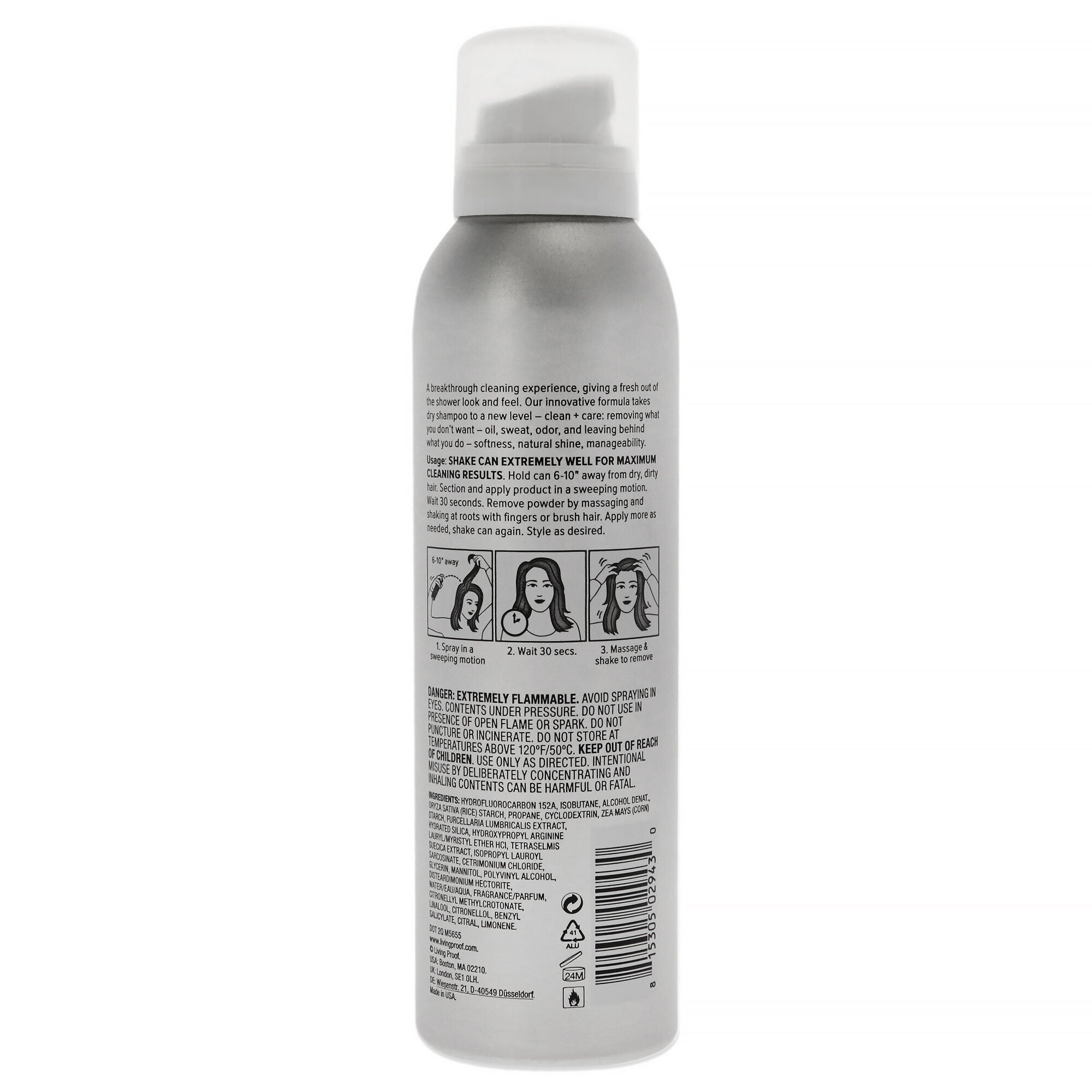 Perfect Hair Day Advance Clean Dry Shampoo by Living Proof for Unisex - 5.5 oz Dry Shampoo, See Description, alternate image number 2