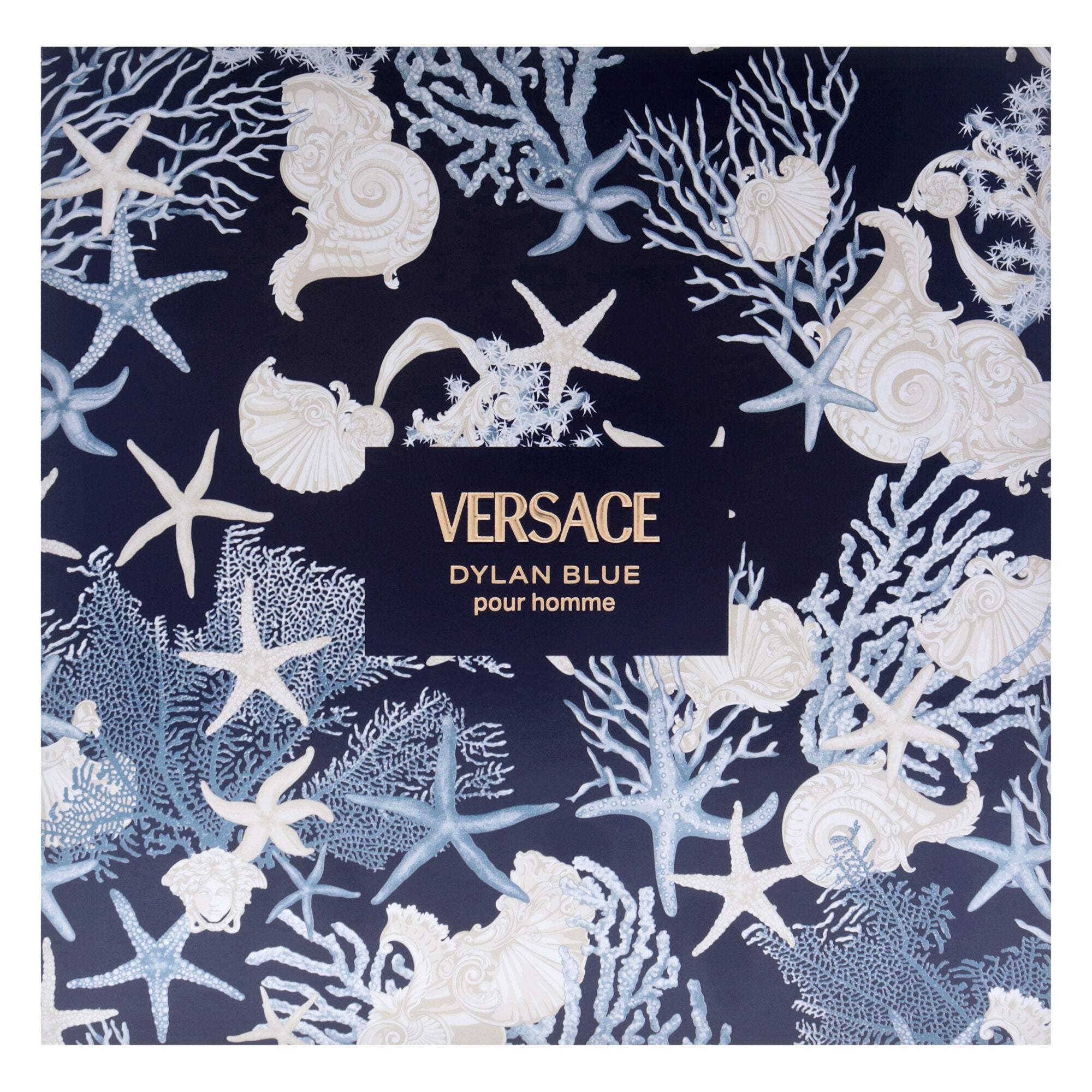 Dylan Blue by Versace for Men - 3 Pc Gift Set 3.4oz EDT Spray, 0.17oz EDT Splash (Mini), 5oz Bath and Shower Gel, Clear, alternate image number 4