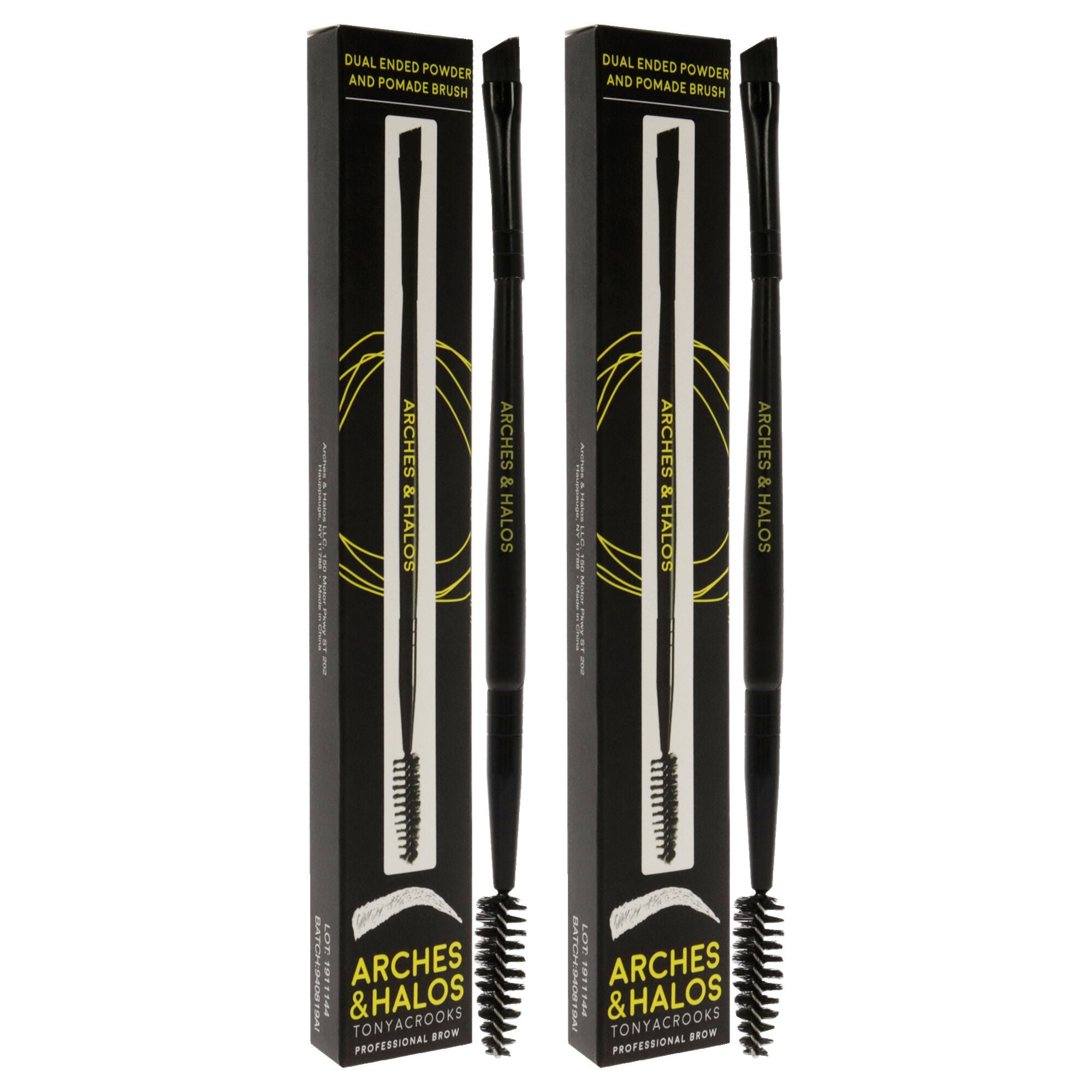 Dual Ended Powder and Pomade Brush by Arches and Halos for Unisex - 1 Pc Brush - Pack of 2, , alternate image number 6