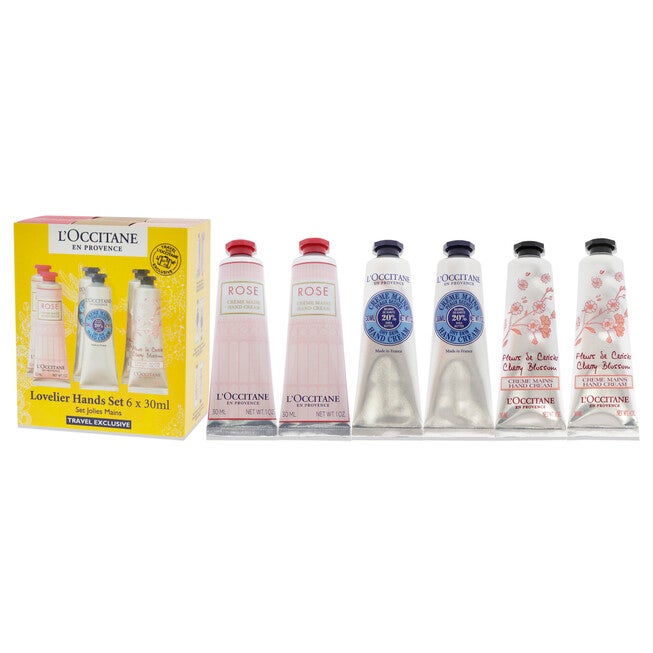 Lovelier Hands Kit by LOccitane for Unisex - 6 x 1 oz 2 Rose, 2 Shea Dry Skin, 2 Cherry Blossom, See Description, alternate image number 3
