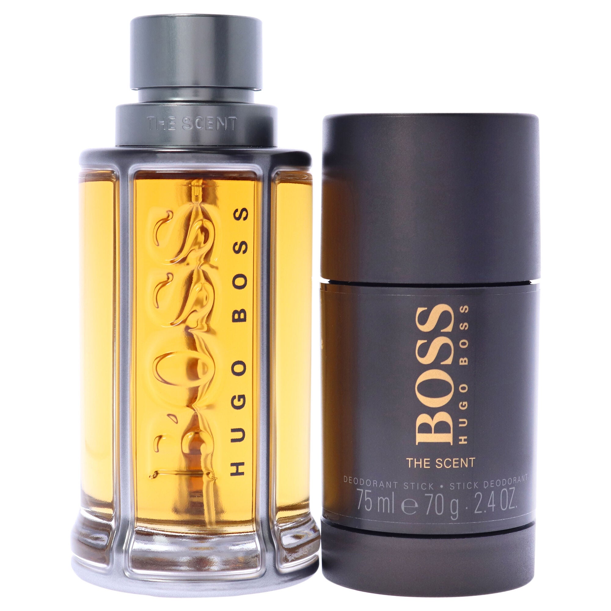 Boss The Scent by Hugo Boss for Men - 2 Pc Gift Set 3.3oz EDT Spray, 2.4oz Deodorant Stick, Clear, alternate image number 1