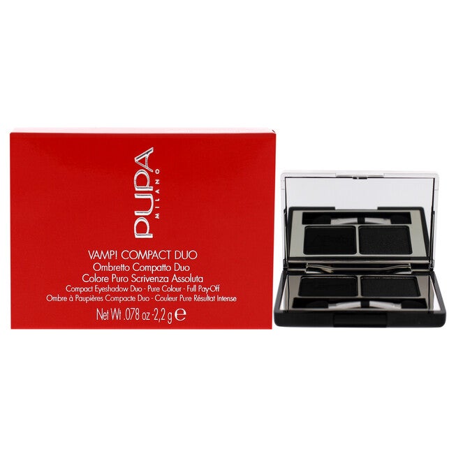 Vamp! Compact Duo Eyeshadow - 007 Dark Night by Pupa Milano for Women - 0.078 oz Eye Shadow, NA, hi-res image number null