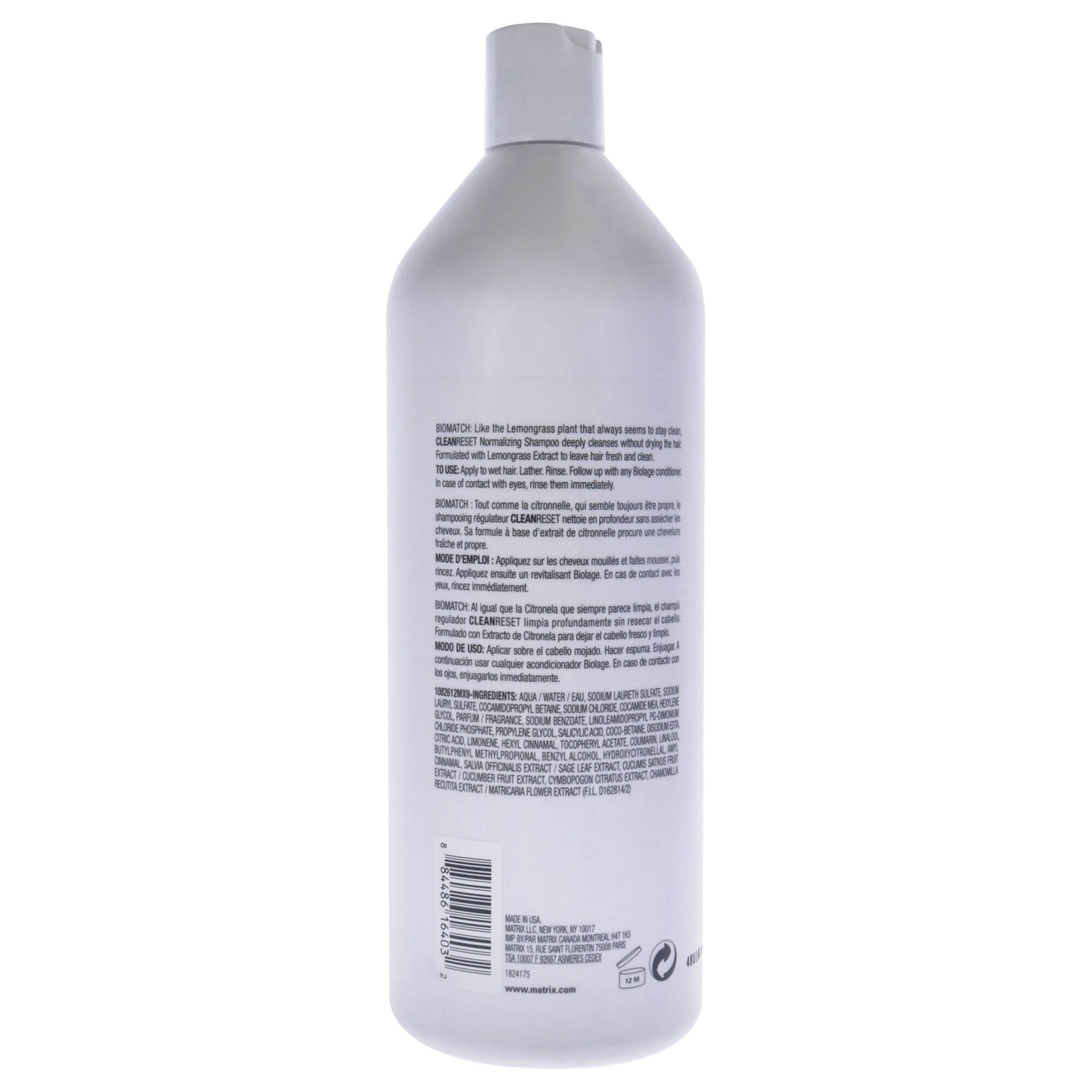 Biolage Normalizing Cleanreset Shampoo by Matrix for Unisex - 33.8 oz Shampoo, See Description, alternate image number 2