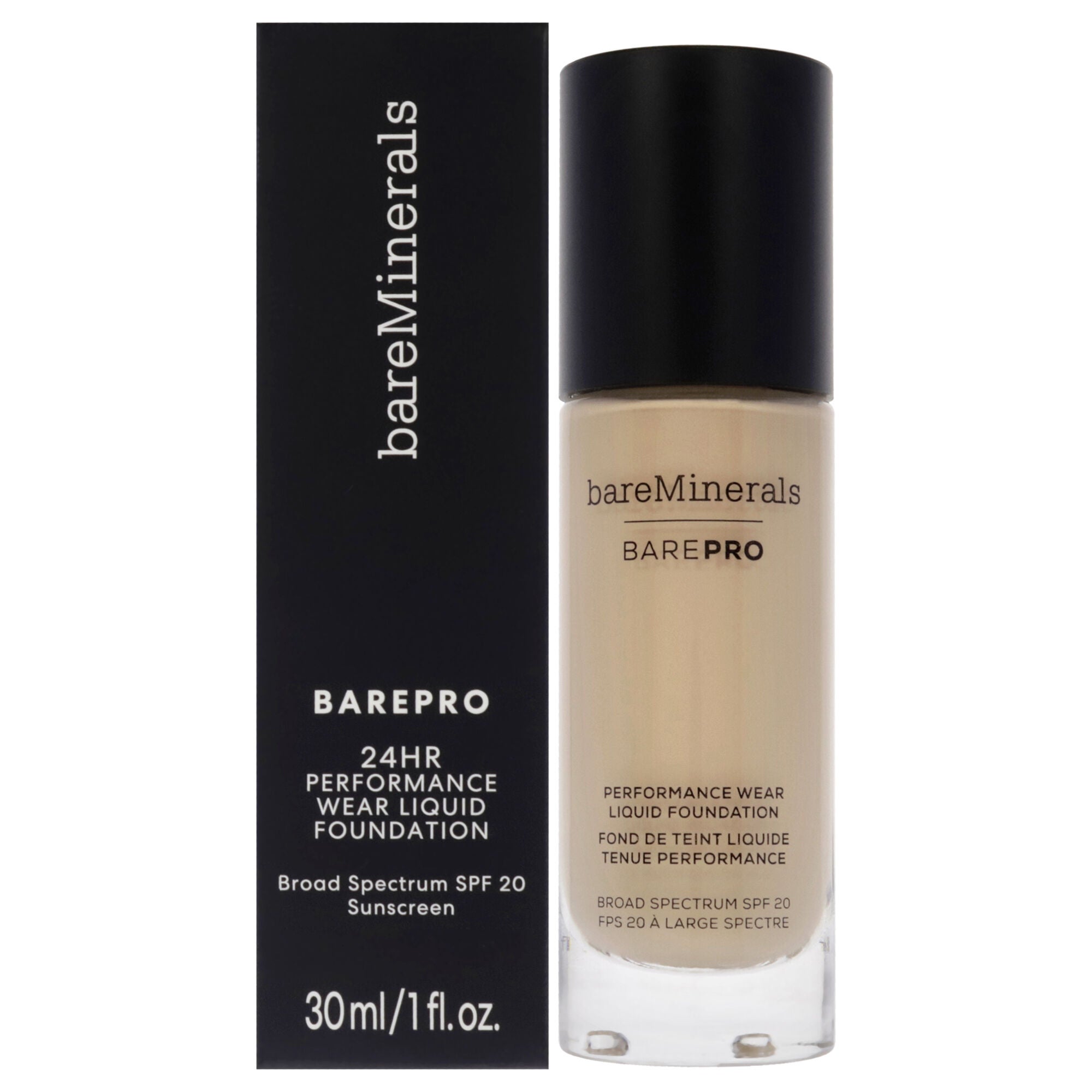 Barepro Performance Wear Liquid Foundation SPF 20 - 09 Light Natural by bareMinerals for Women - 1 oz Foundation, See Description, hi-res image number 0