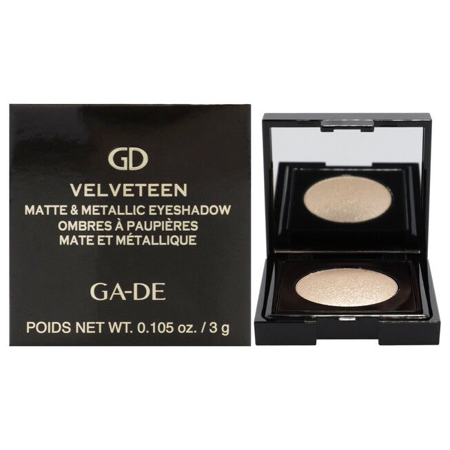 Velveteen Matte and Metallic Eyeshadow - 221 Gold Gleam by GA-DE for Women - 0.105 oz Eye Shadow, NA, hi-res image number null
