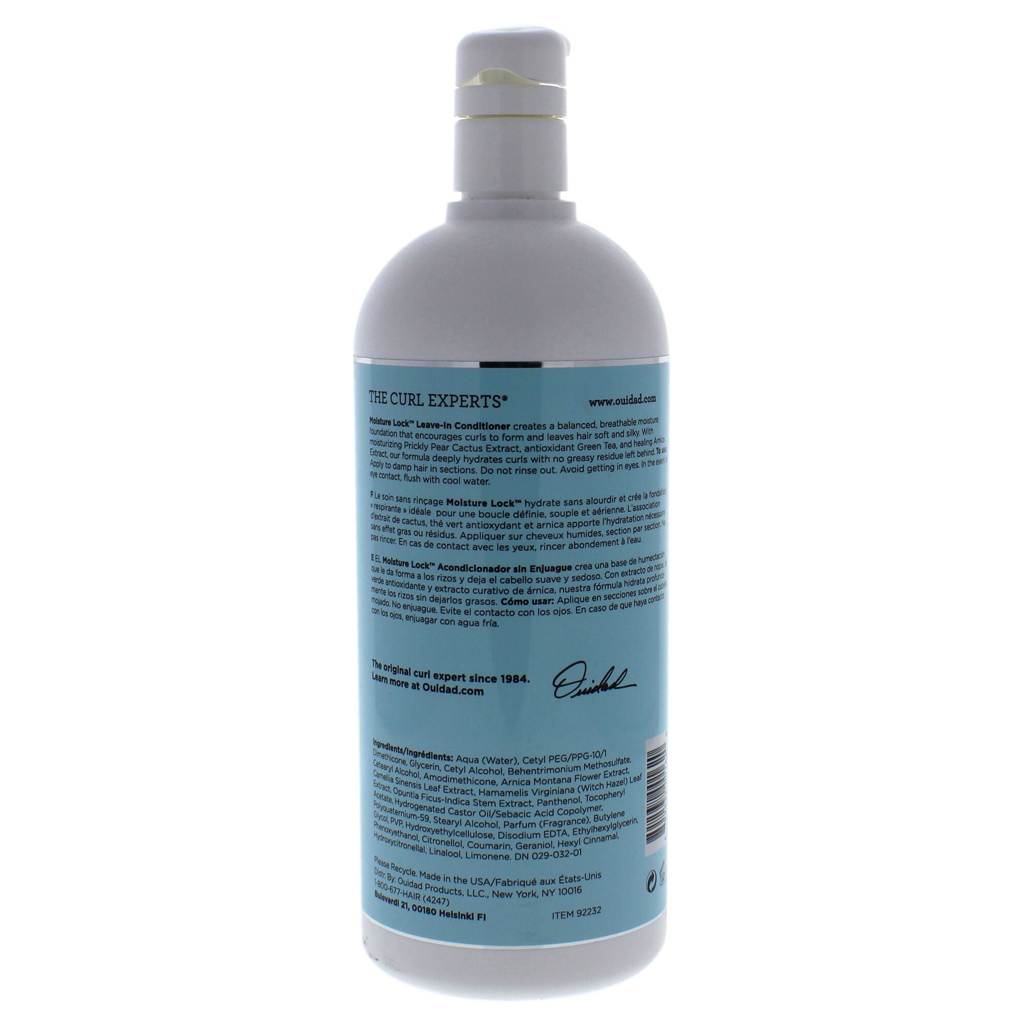 Moisture Lock Leave-In Conditioner by Ouidad for Unisex - 33.8 oz Conditioner, See Description, alternate image number 1